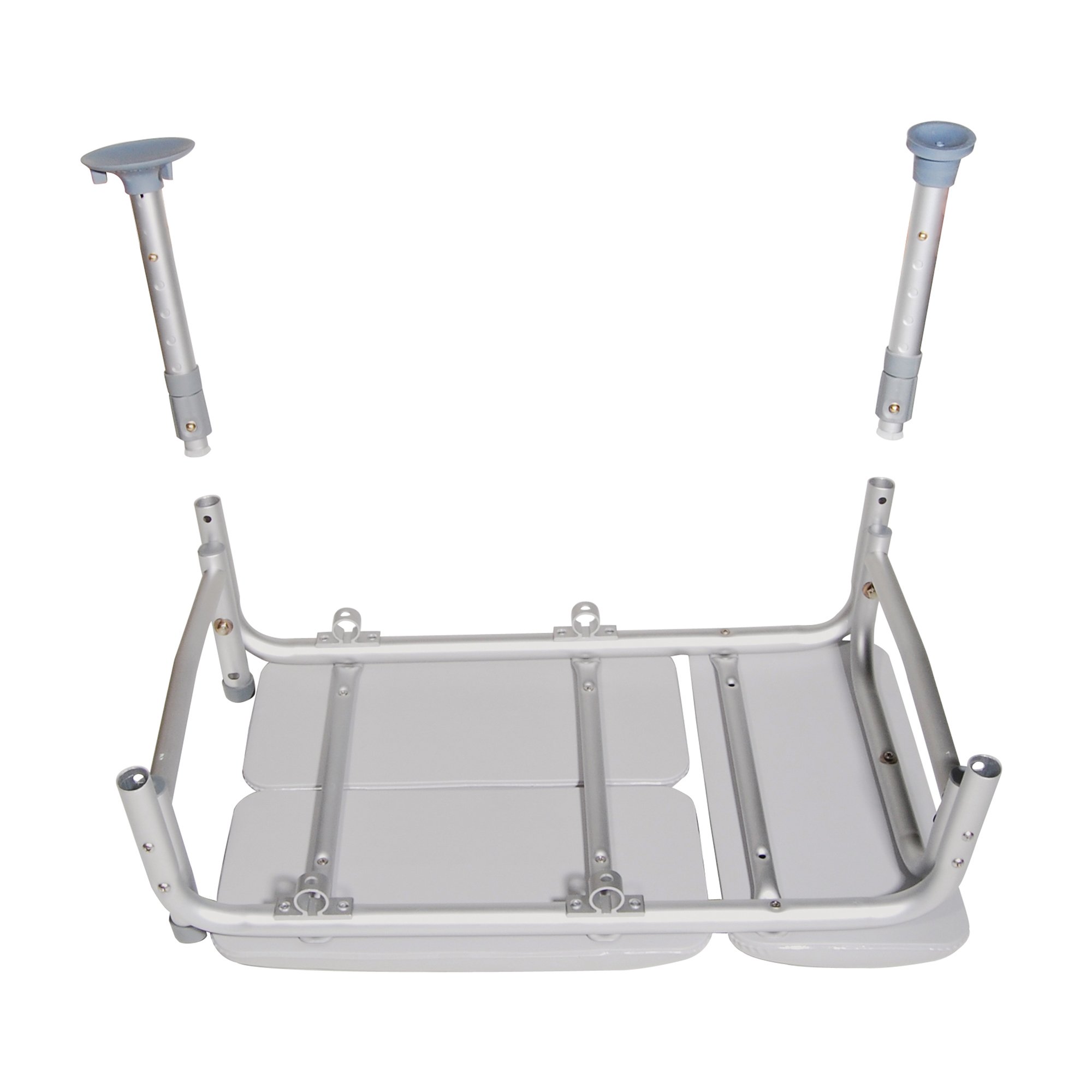 drive™ Aluminum Knocked Down Bath Transfer Bench, 17¾ - 21¾ Inch Seat Height - Image 2