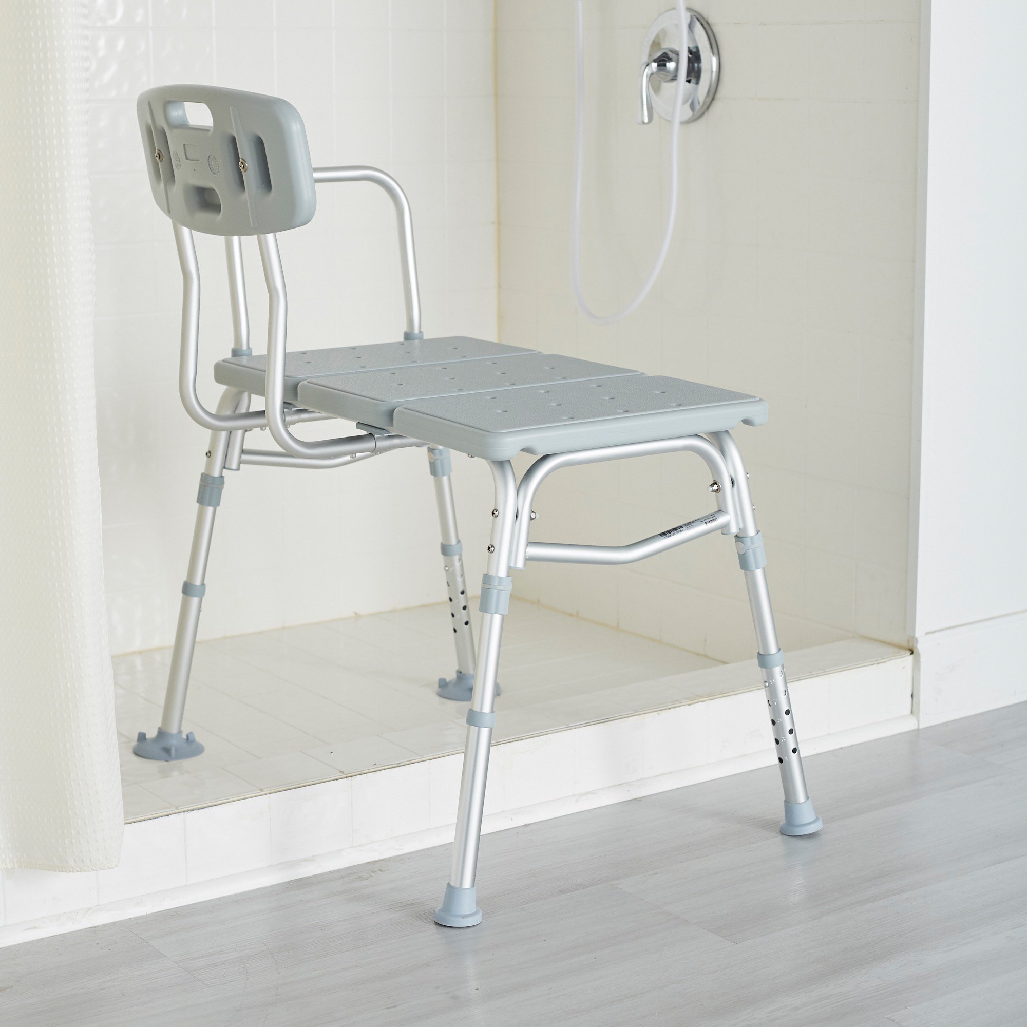 McKesson Aluminum Transfer Bench with Reversible Back - Image 5