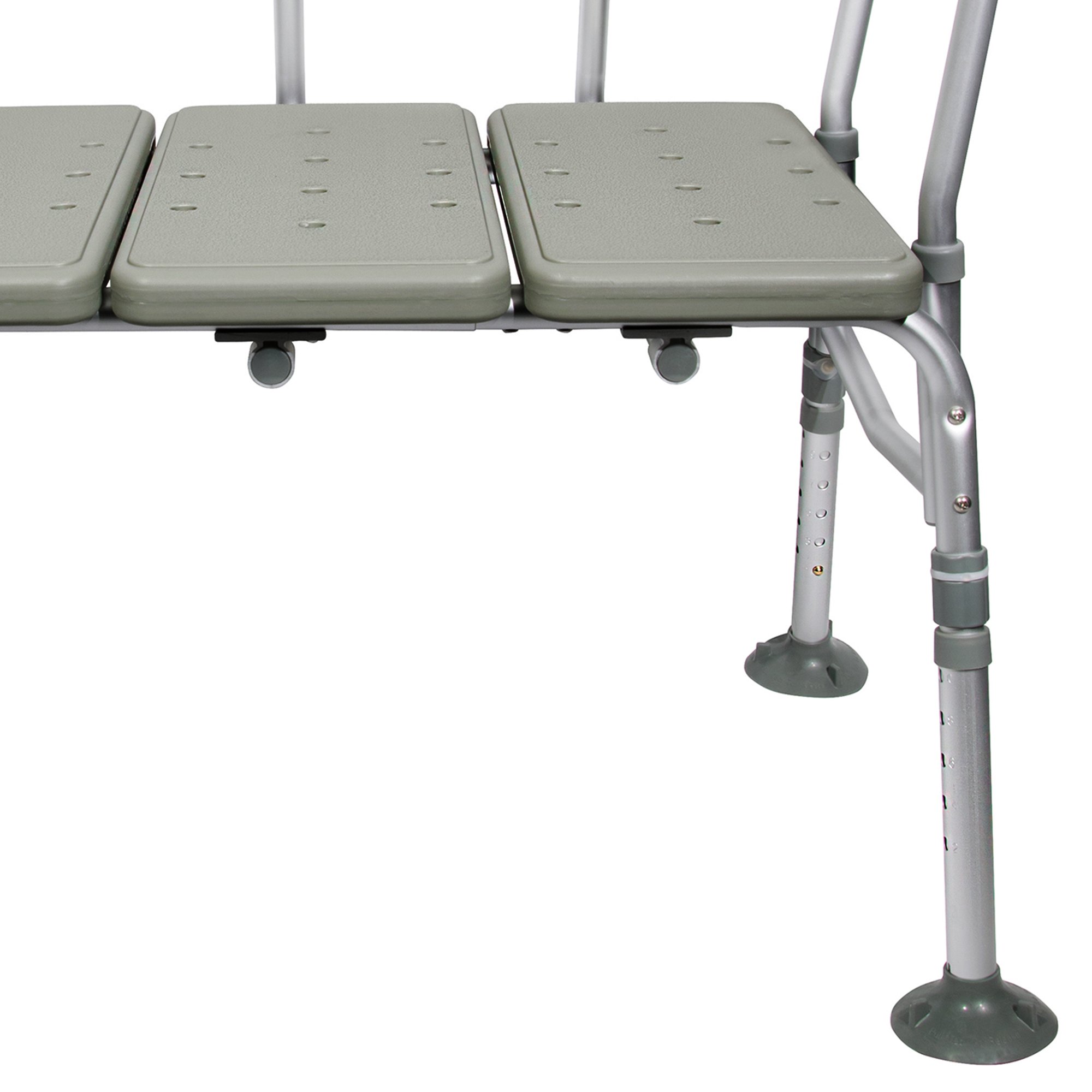 McKesson Aluminum Transfer Bench with Reversible Back - Image 4