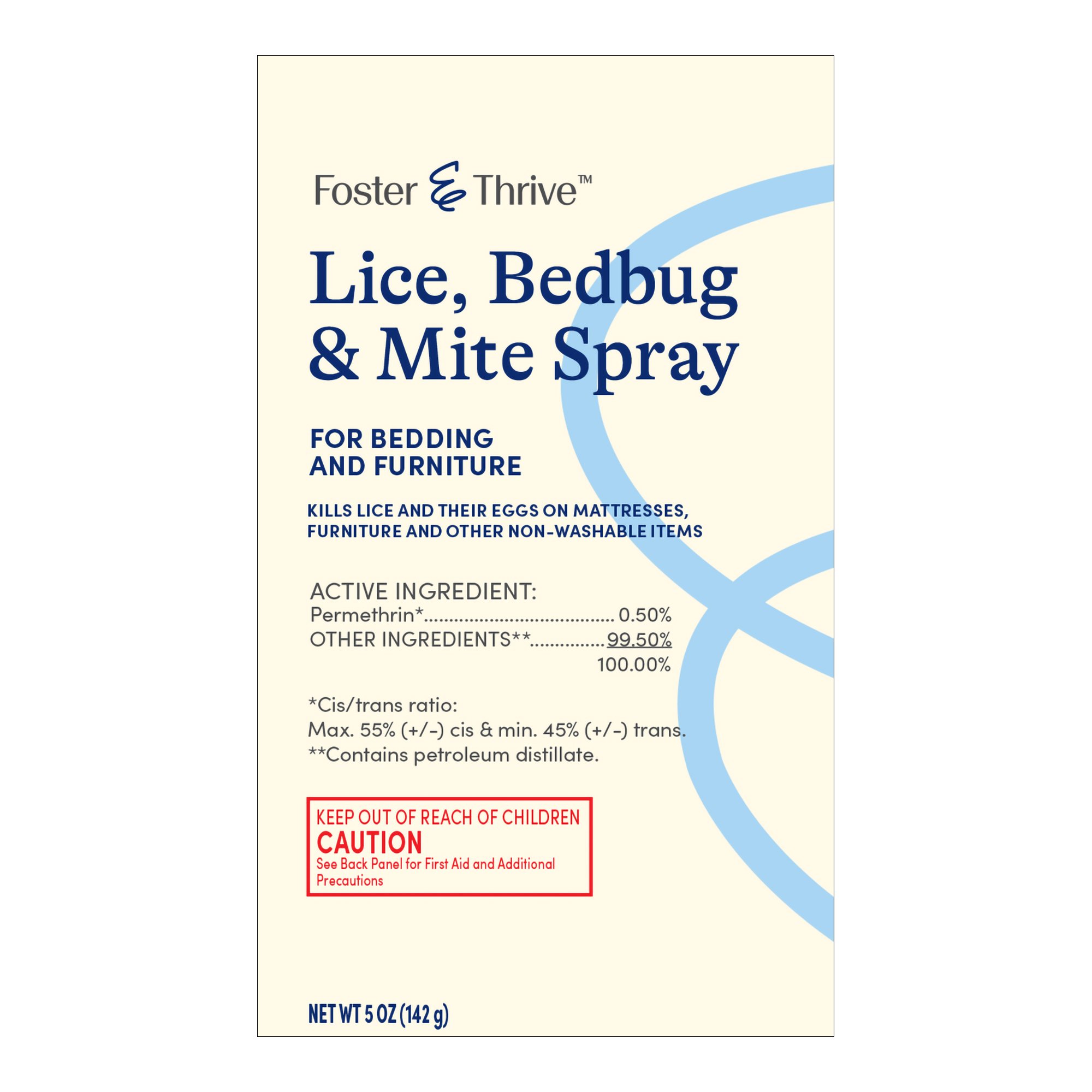 Foster & Thrive™ Lice, Bedbug, and Mite Furniture Spray, 5-ounce aerosol spray