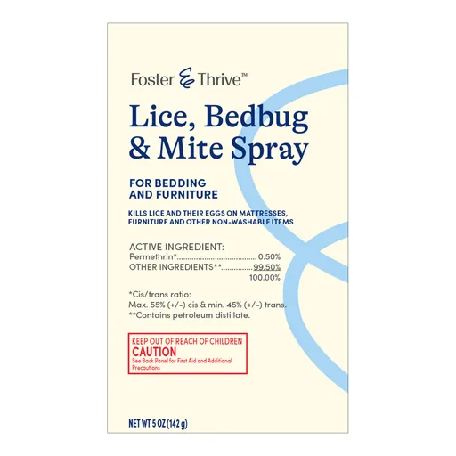 Foster & Thrive™ Lice, Bedbug, and Mite Furniture Spray, 5-ounce aerosol spray