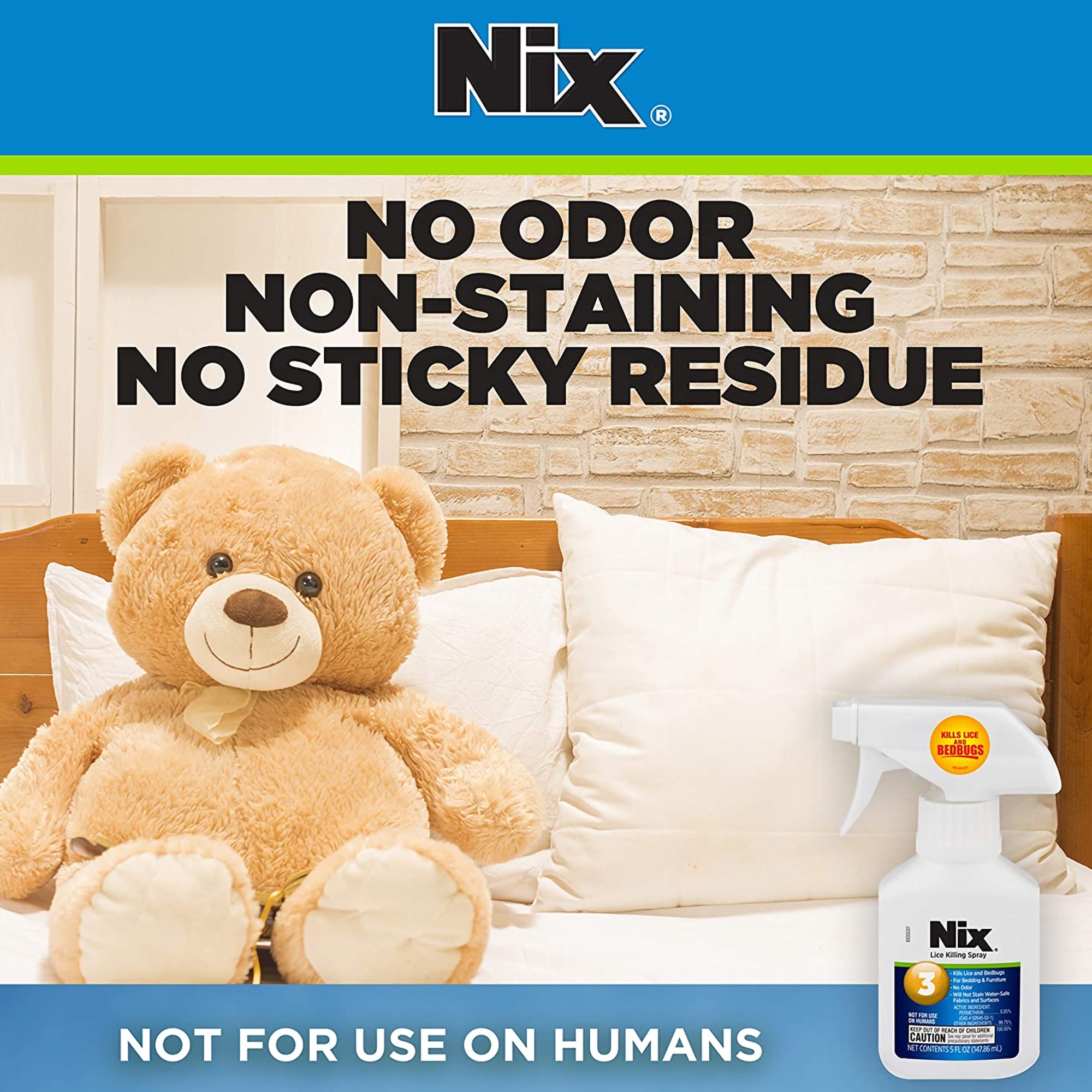 Nix® Lice Killing Furniture Treatment Spray, 5-ounce bottle - Image 4