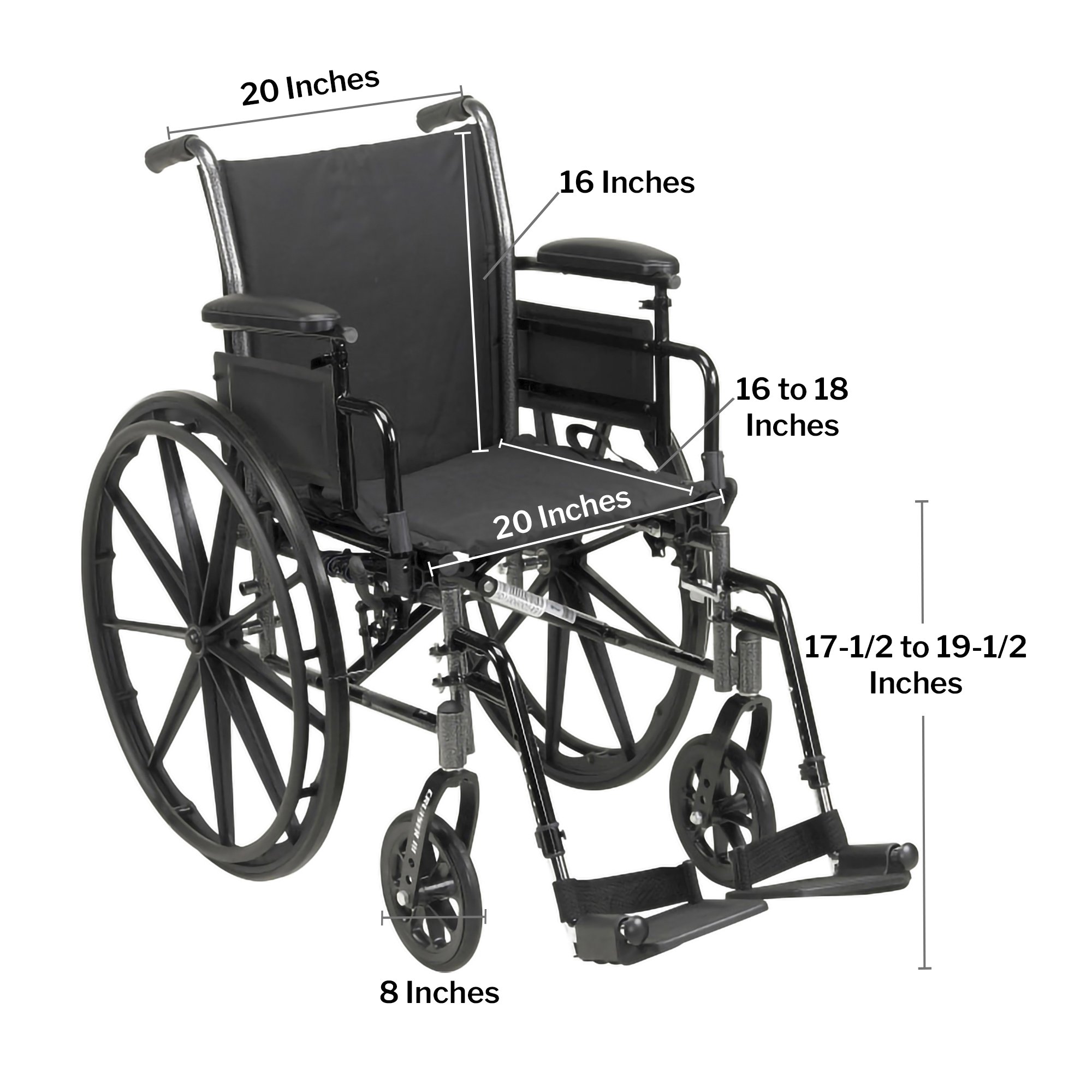 drive™ Cruiser III Lightweight Wheelchair - Image 2