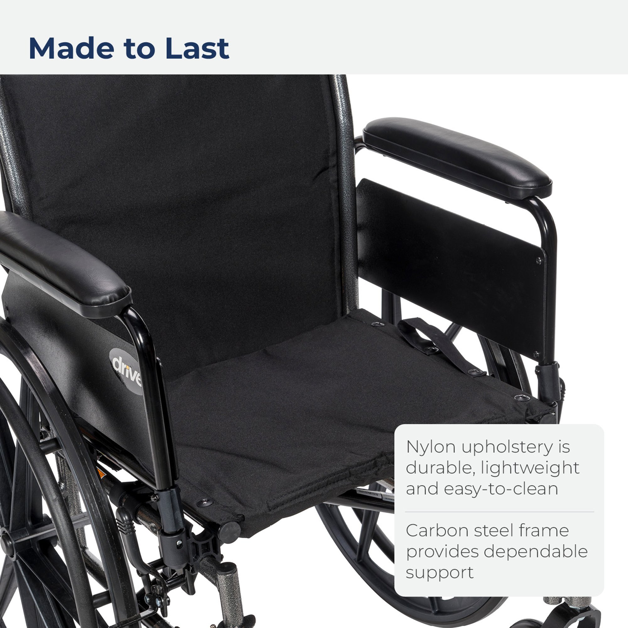 drive™ Cruiser III Lightweight Wheelchair, 18-inch Seat Width - Image 6