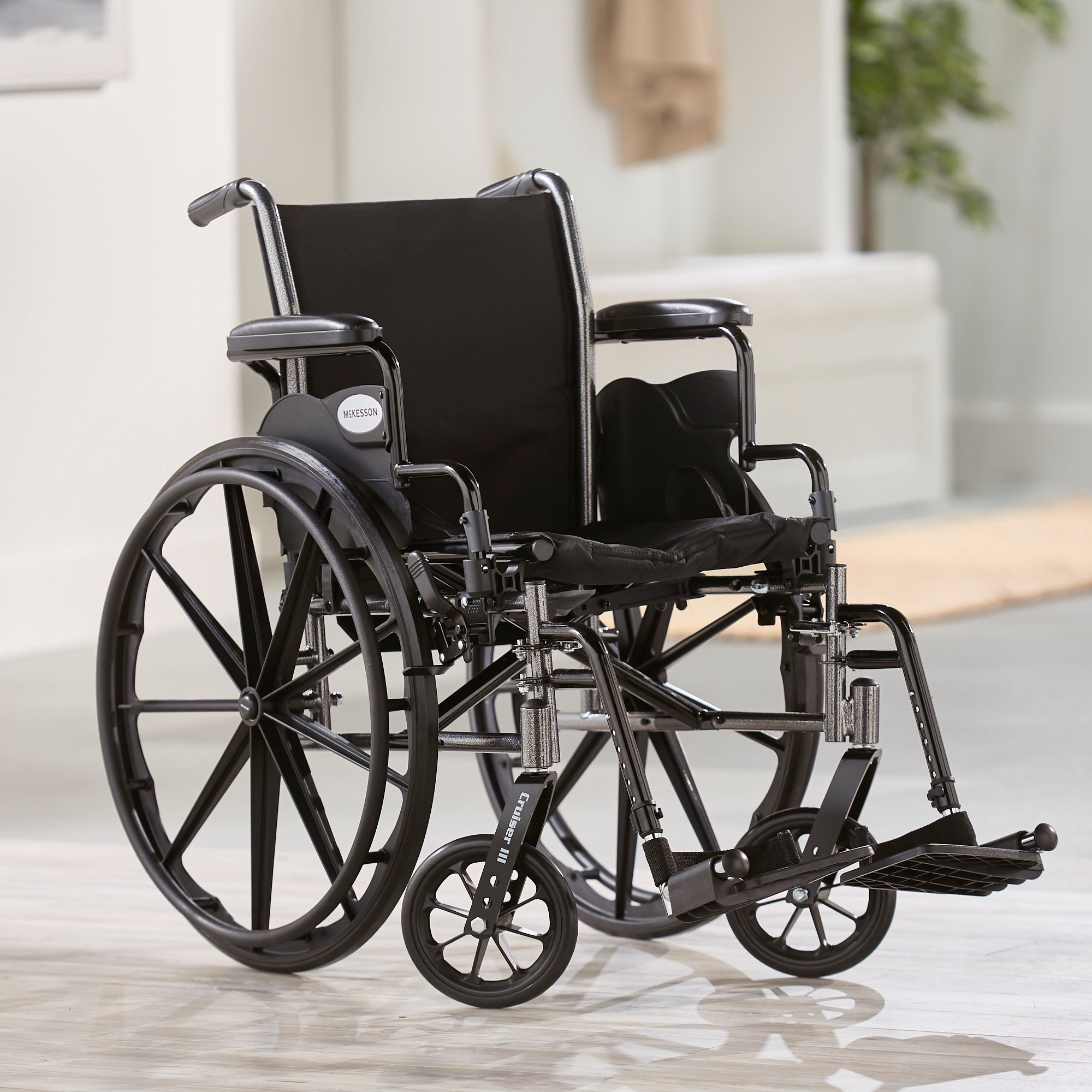 McKesson Lightweight Wheelchair, 16 Inch Seat Width - Image 5