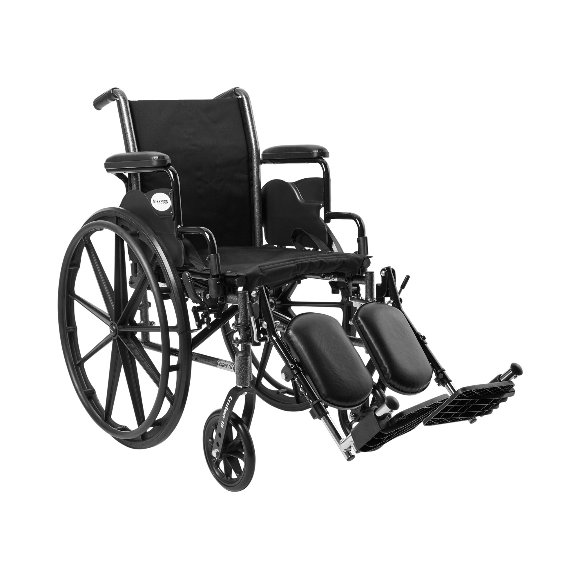 McKesson Lightweight Wheelchair, 16 Inch Seat Width - Image 2