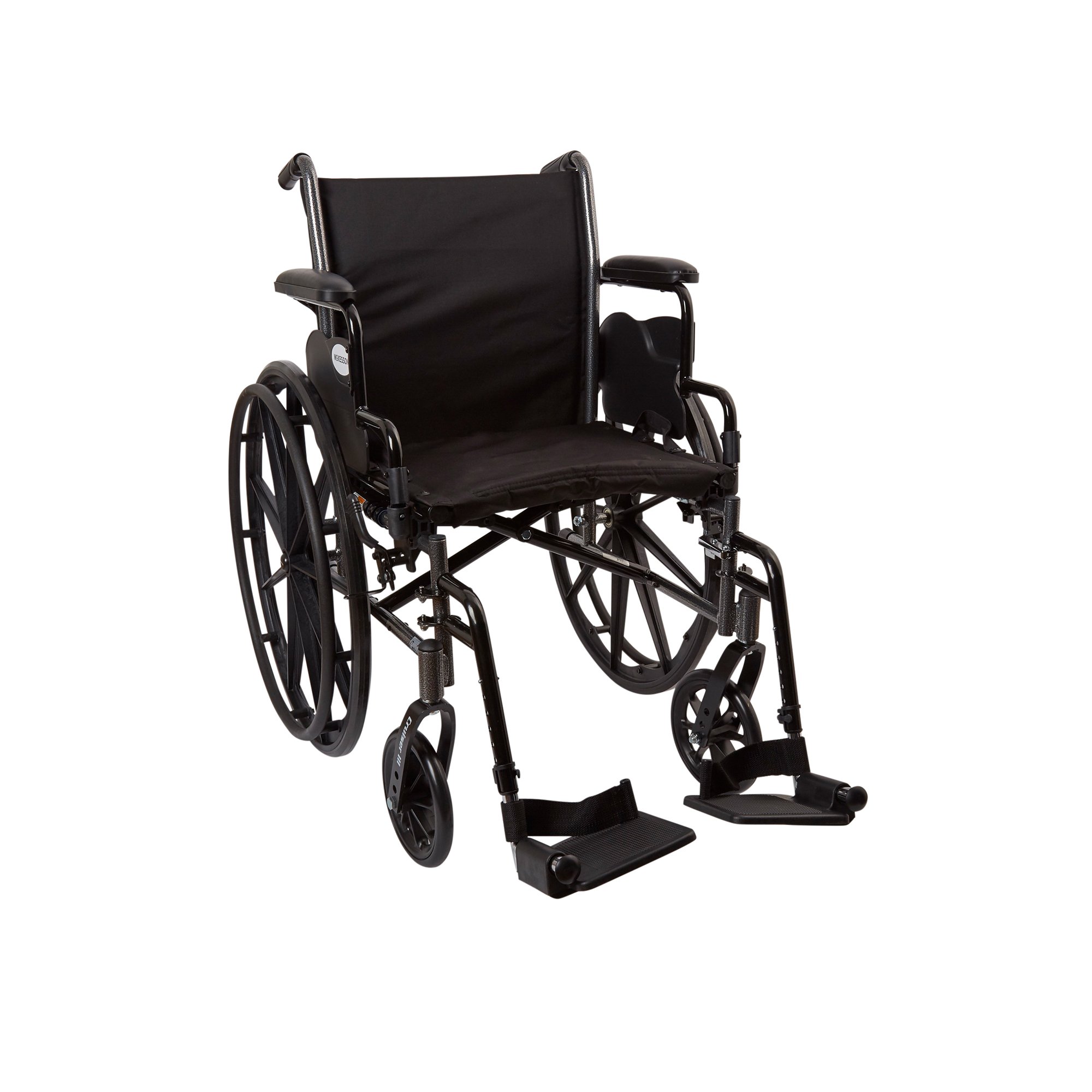 McKesson Lightweight Wheelchair, 18 Inch Seat Width - Image 2