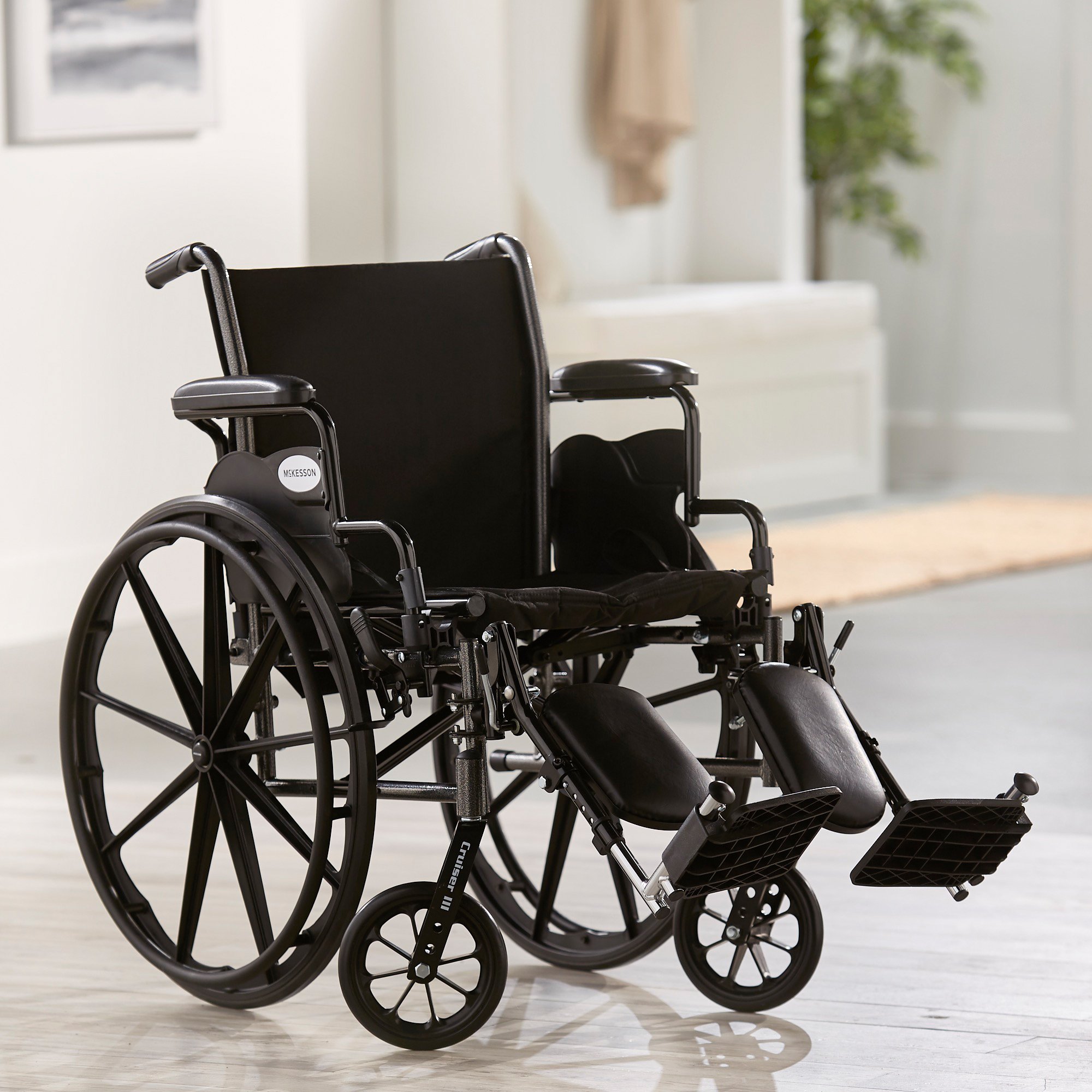 McKesson Lightweight Wheelchair, 18 Inch Seat Width - Image 5