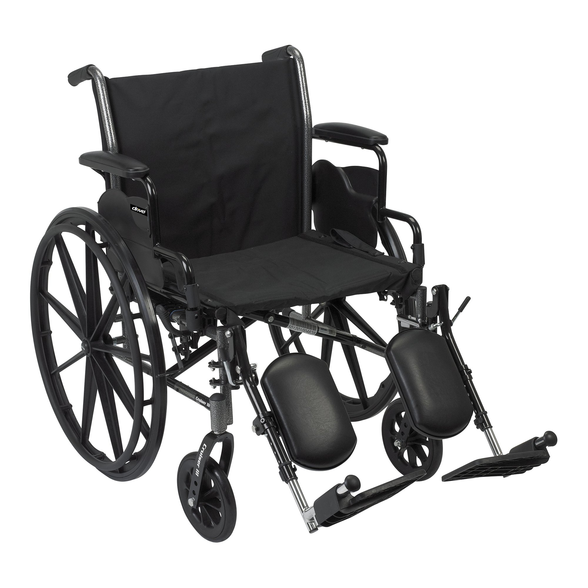 McKesson Lightweight Wheelchair, 20-Inch Seat Width - Image 2