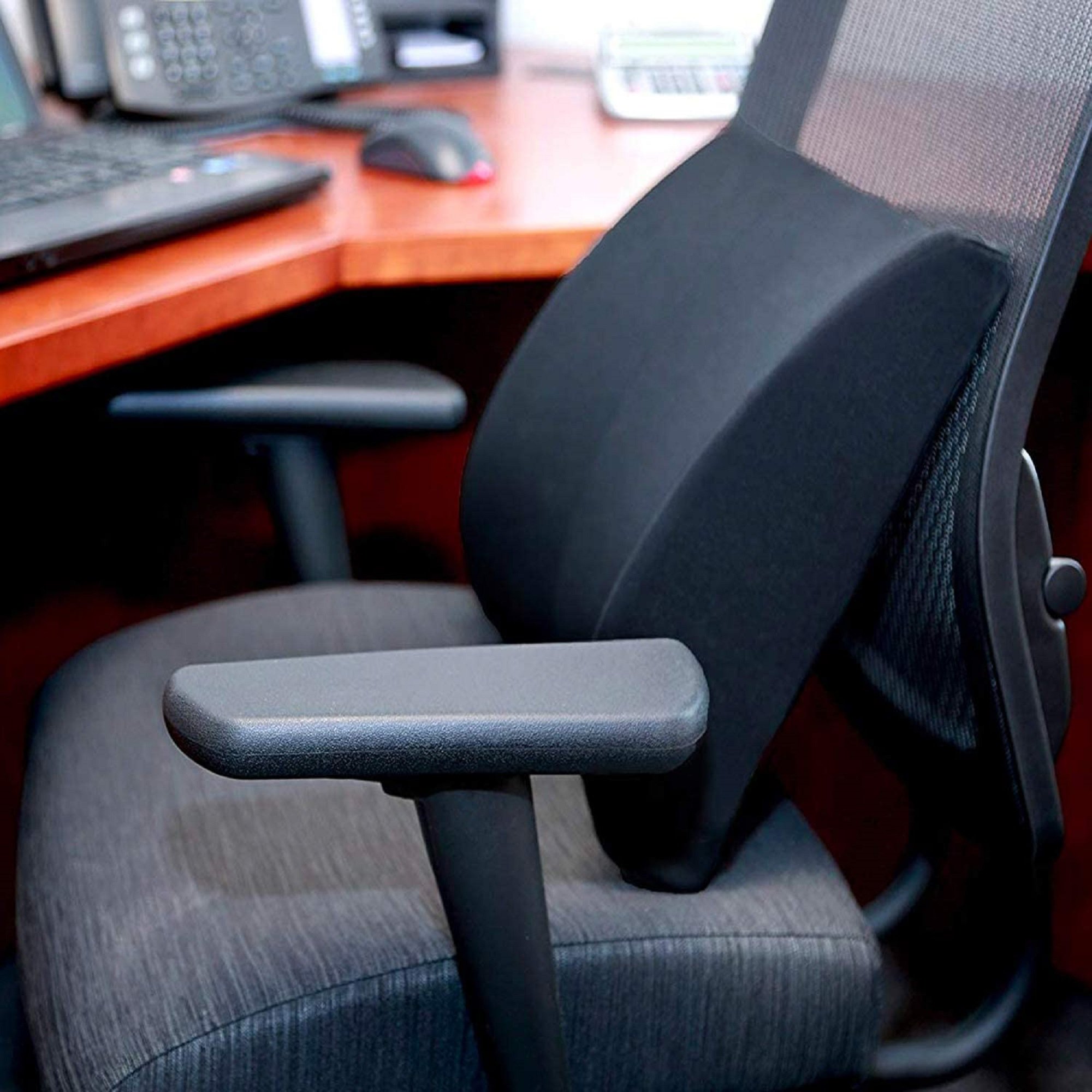 DMI® Lumbar Seat Cushion, Black, 14 x 13 x 3 in. - Image 8