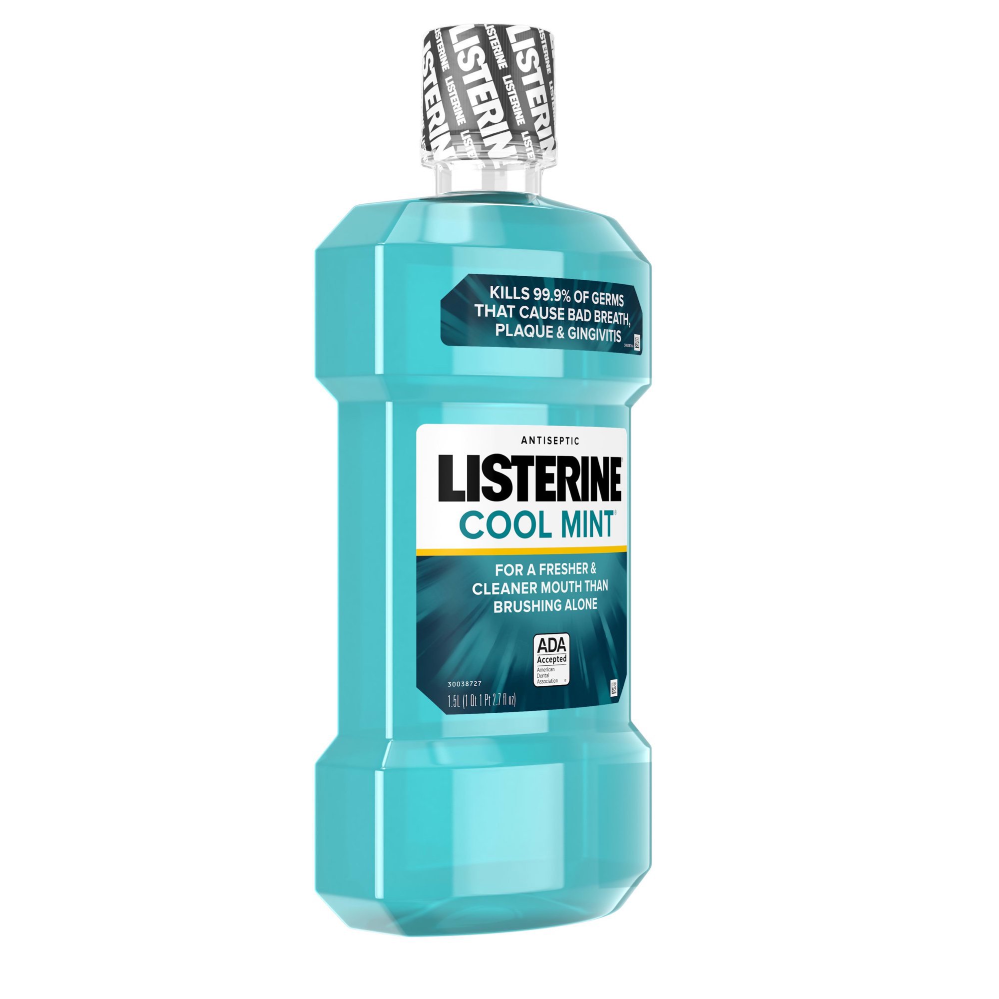 Listerine® Cool Mint Antiseptic Mouthwash, 1.5 Liter - Image 2