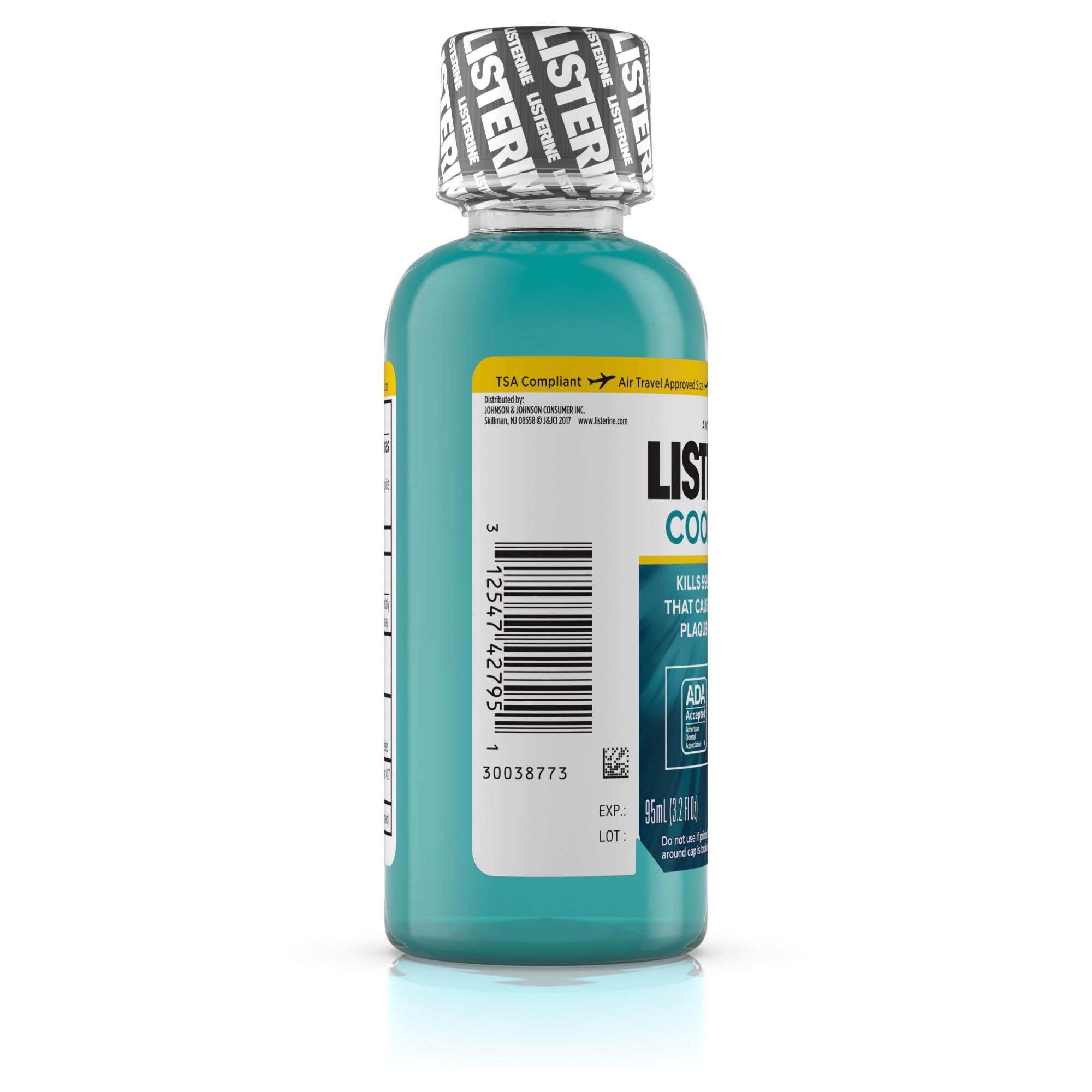 Listerine® Cool Mint® Antiseptic Mouthwash, 3.2 oz. Bottle - Image 3