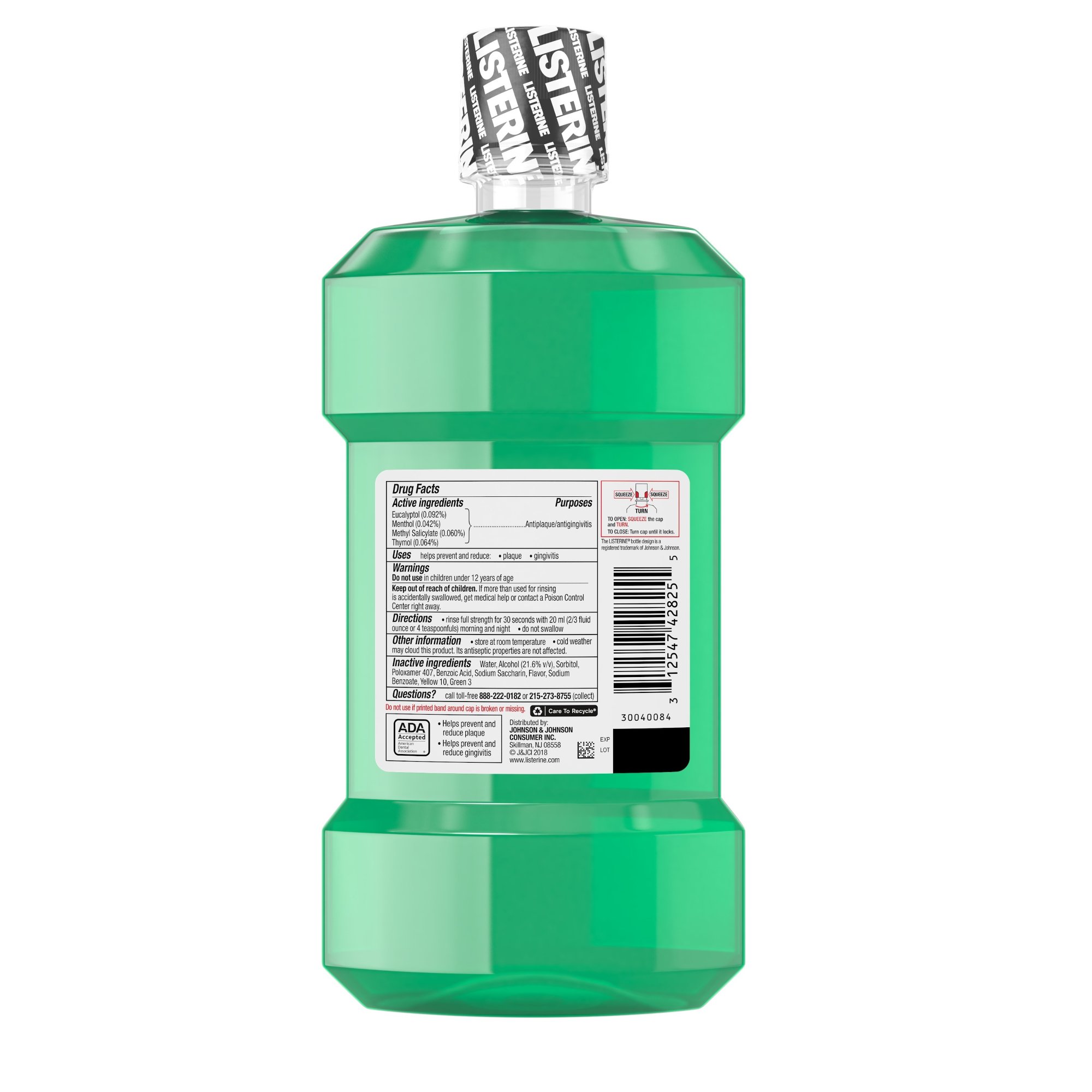 Listerine® Freshburst® Antiseptic Mouthwash, 500 mL Bottle - Image 2