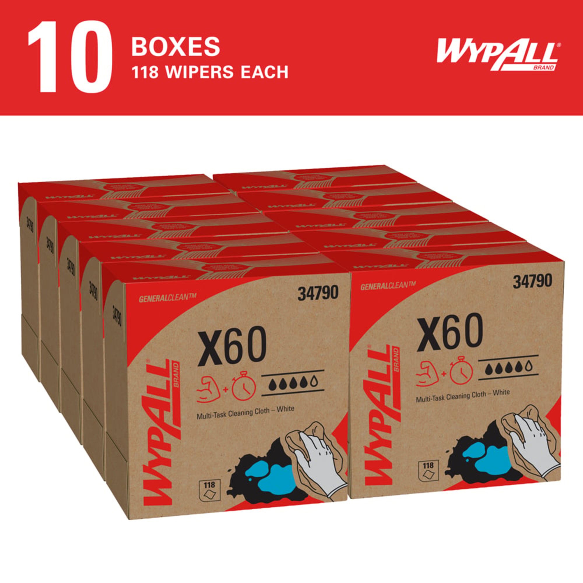WypAll® GeneralClean™ X60 Multipurpose Task Wipe - Image 6