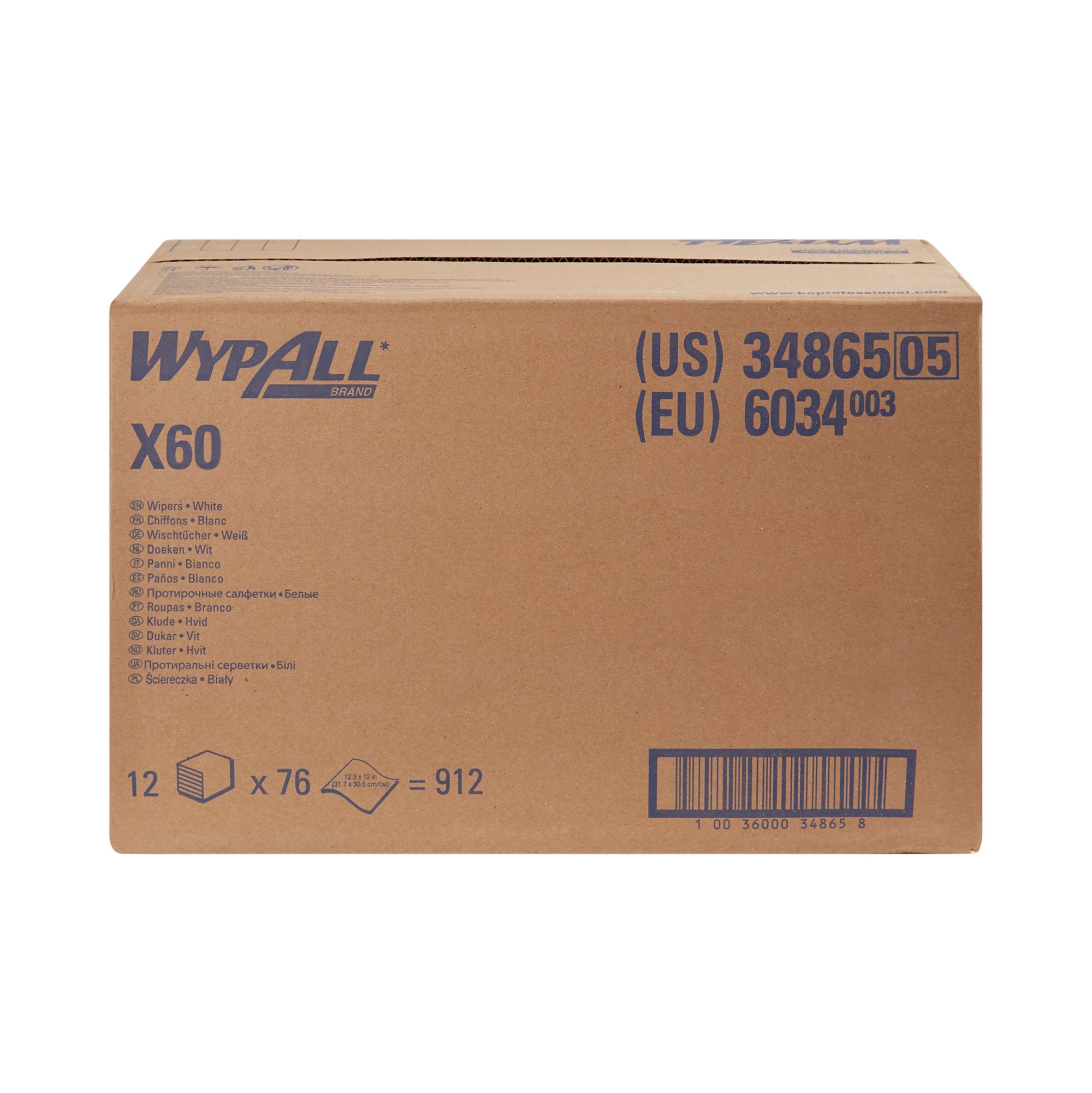 WypAll® X60 Task Wipe, Quarter Fold - Image 3