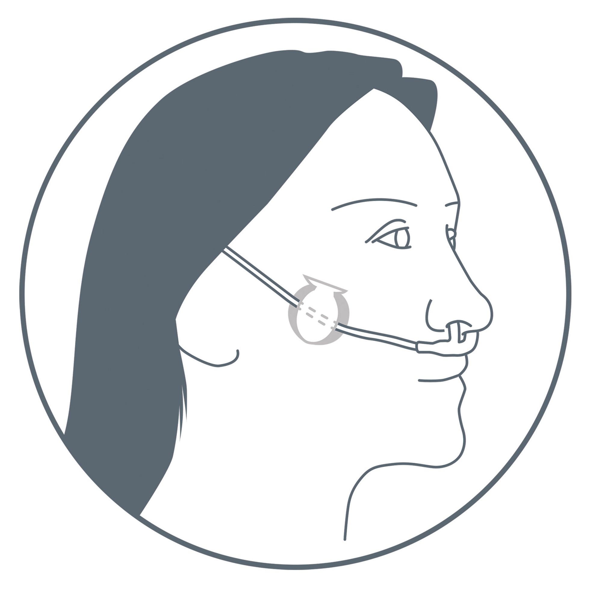Nasal Cannula Securement Sticker - Image 2