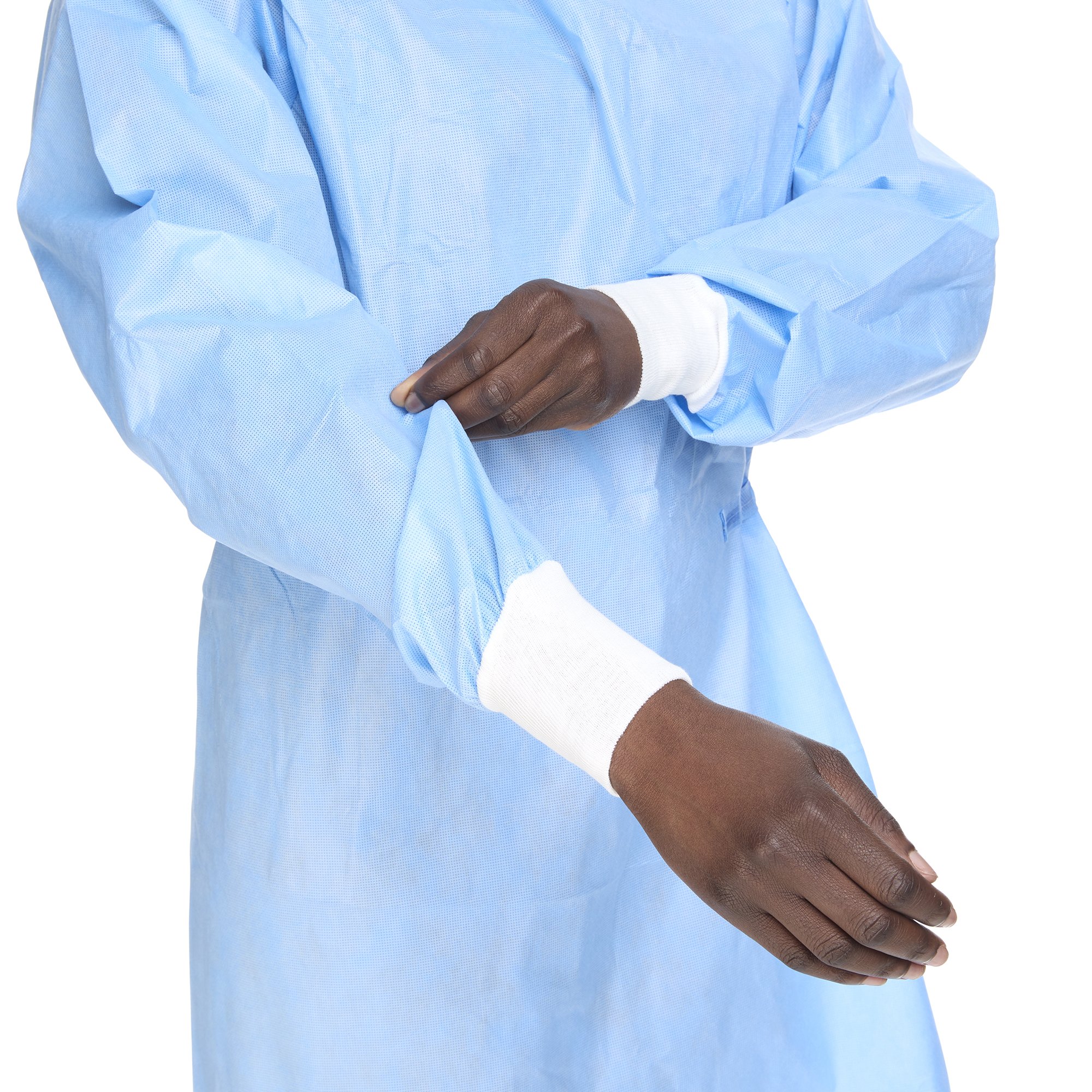 Halyard Basics Nonreinforced Surgical Gown with Towel, Large, Blue - Image 5