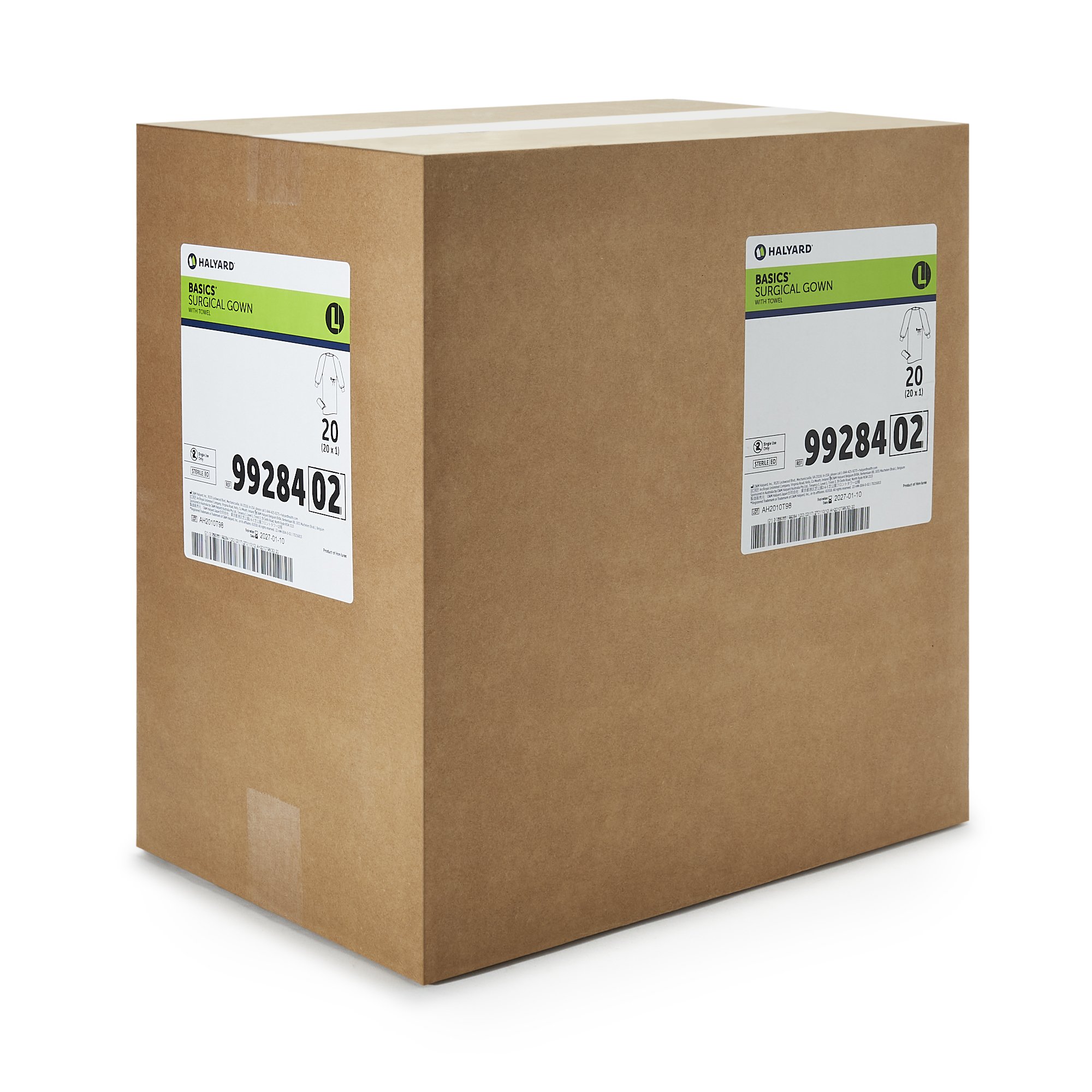 Halyard Basics Nonreinforced Surgical Gown with Towel, Large, Blue - Image 6