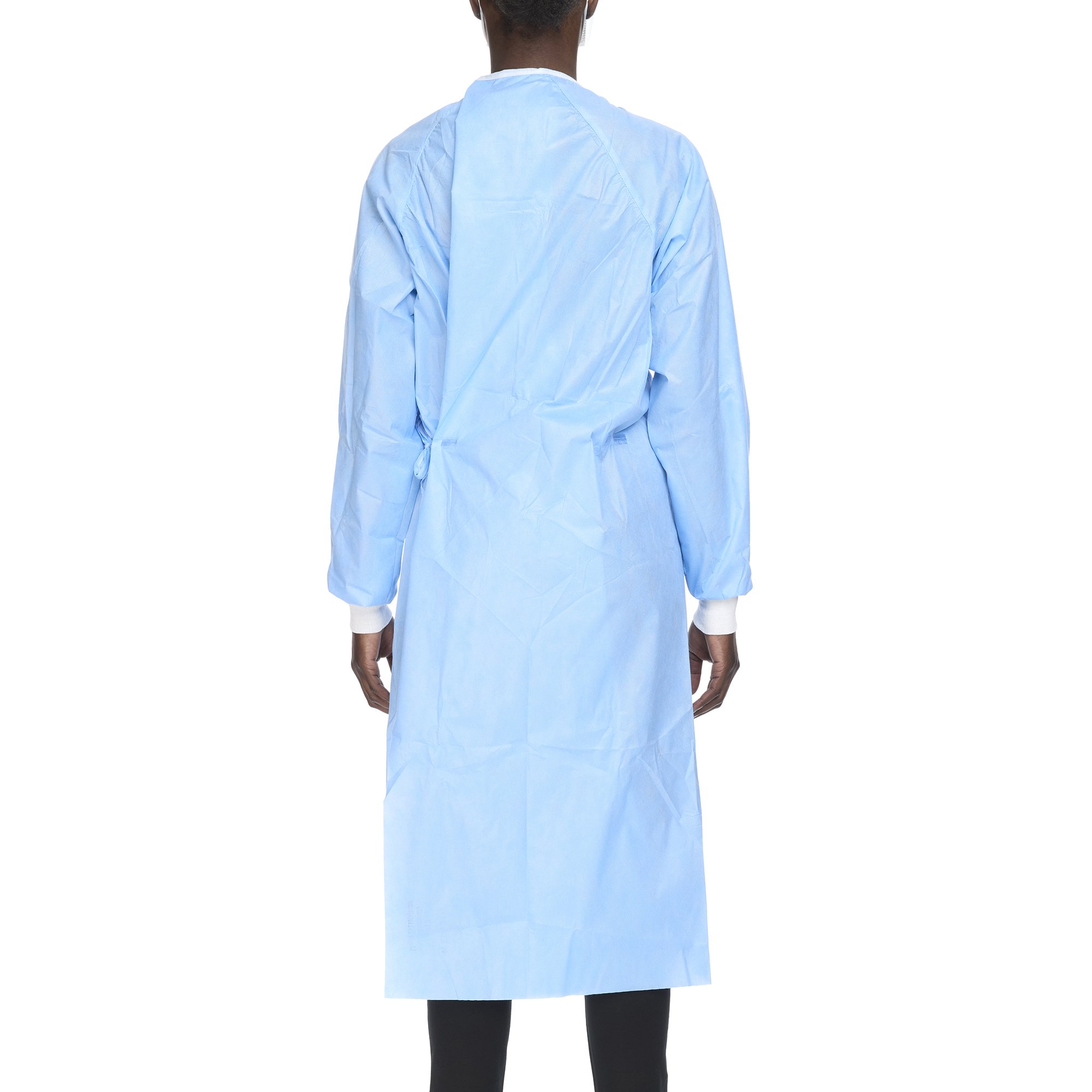 Halyard Basics Nonreinforced Surgical Gown with Towel, Large, Blue - Image 2