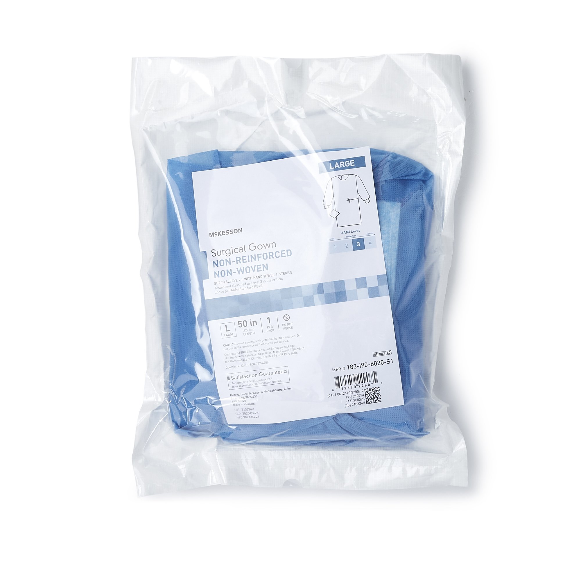 McKesson Nonreinforced Surgical Gown with Towel - Image 5