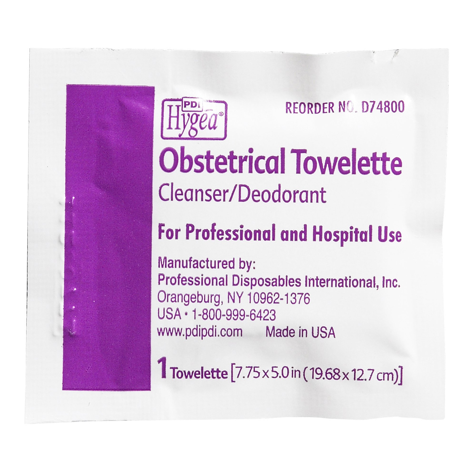 Hygea® Scented Obstetrical Towelette, Individual Pack - Image 3