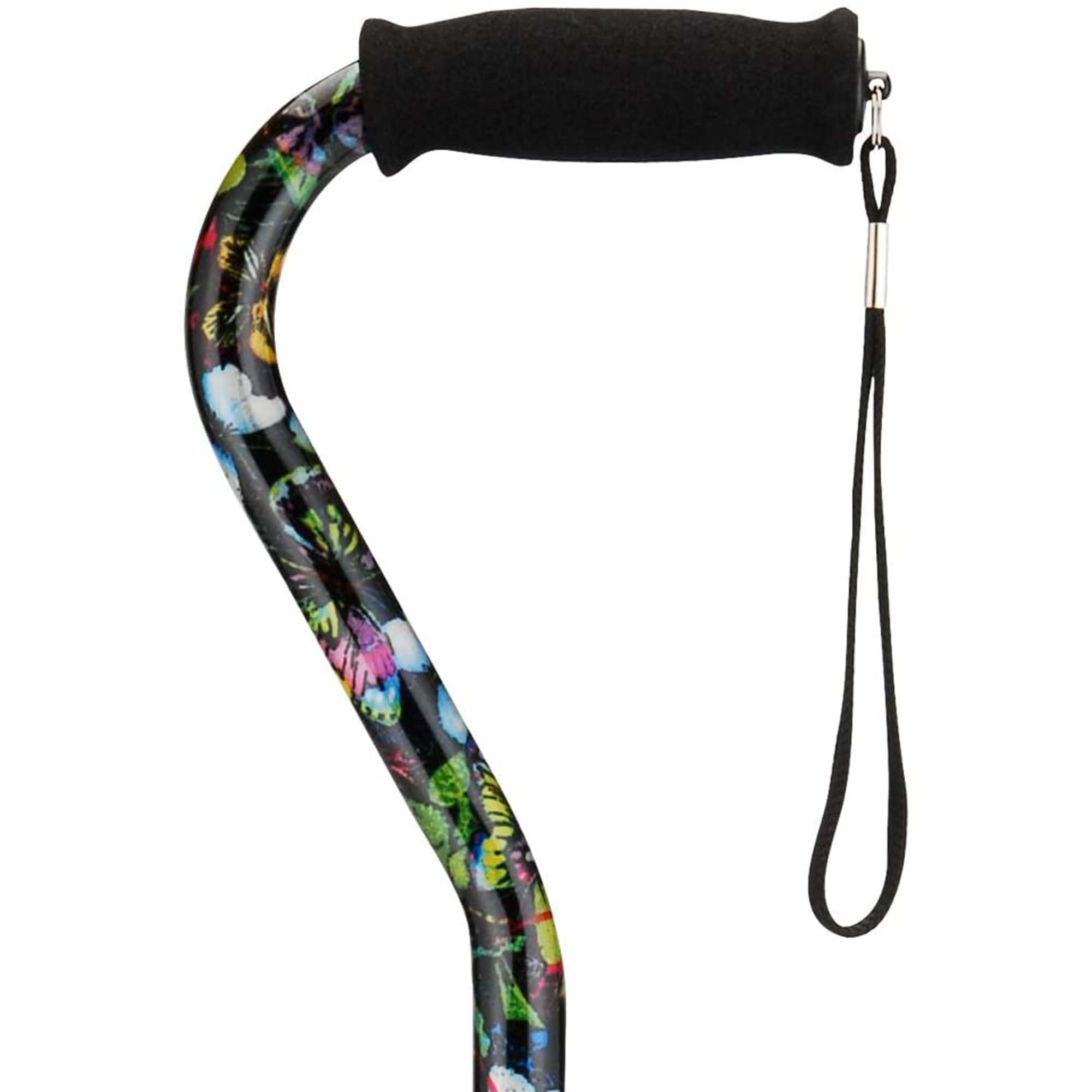 Nova Butterflies Print Offset Cane, 30 - 39 Inch Height - Image 2