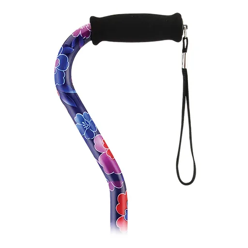 Nova Maui Flowers Offset Cane, 30 - 39 Inch Height