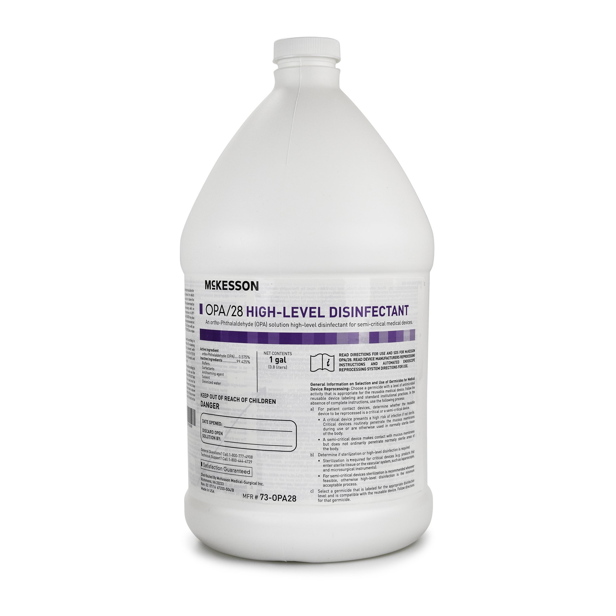 McKesson OPA High Level Disinfectant, 1 gal. Jug - Image 5