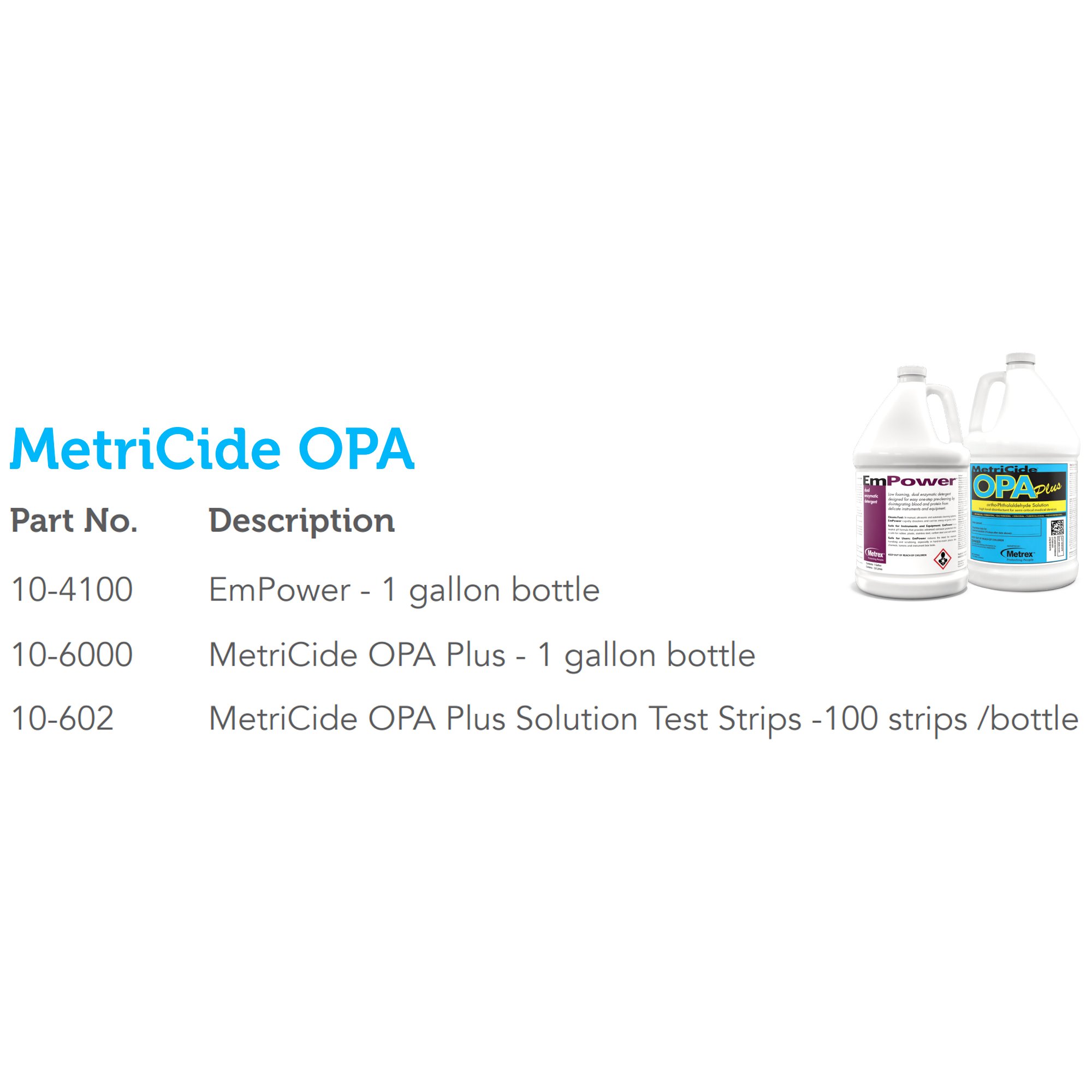 MetriCide® OPA Plus OPA High-Level Disinfectant,1 gal Jug - Image 2