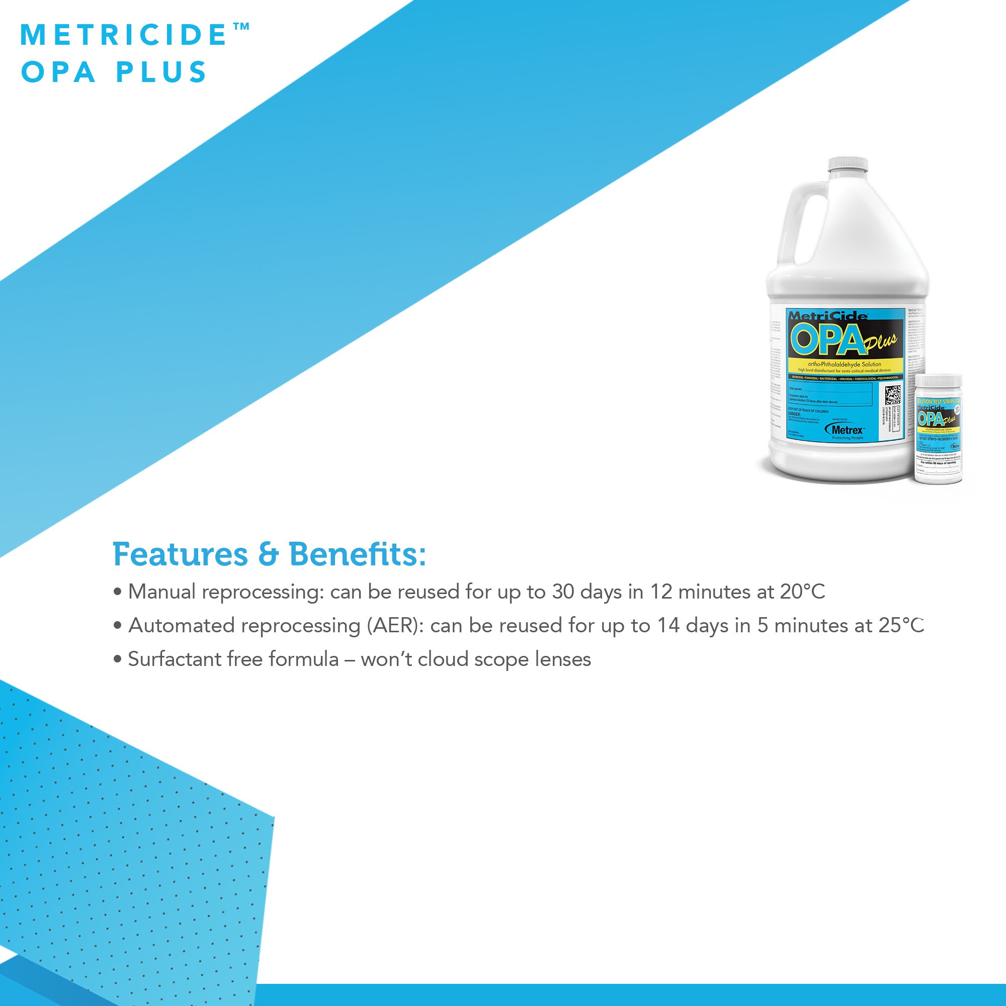 MetriCide® OPA Plus OPA High-Level Disinfectant,1 gal Jug - Image 3