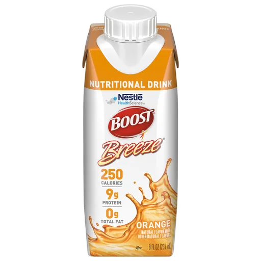 Boost Breeze® Orange Nutritional Drink, 8-ounce Carton