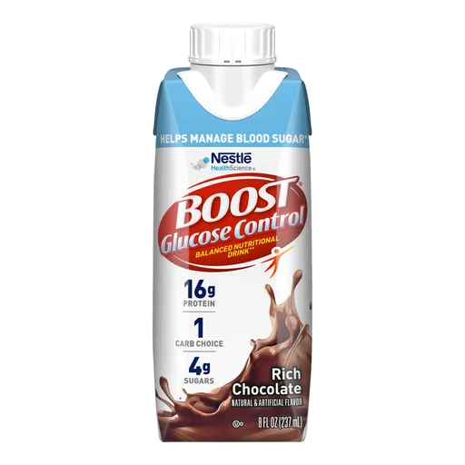 Boost® Glucose Control Chocolate Balanced Nutritional Drink, 8-ounce Carton