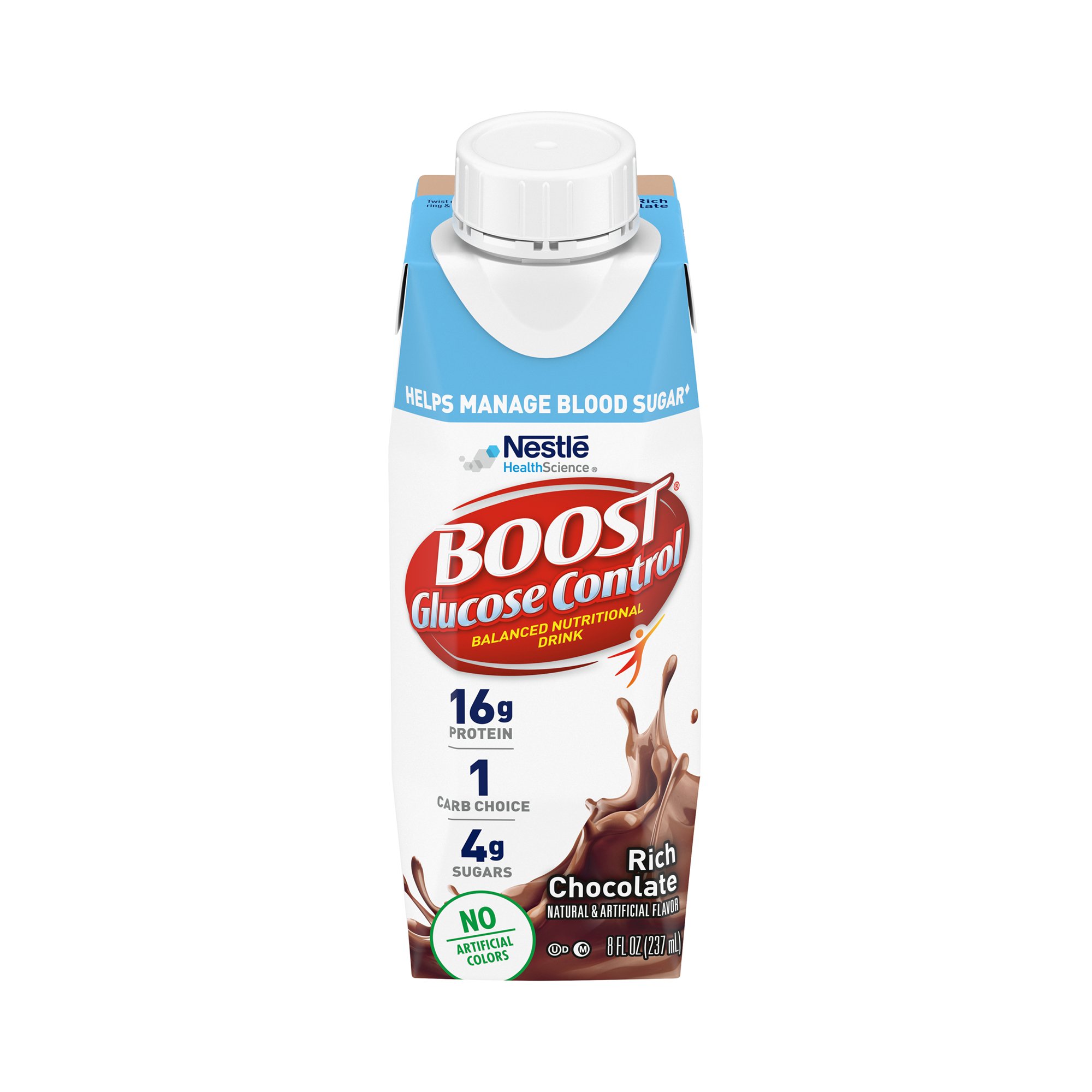 Boost® Glucose Control Chocolate Balanced Nutritional Drink, 8-ounce carton - Image 2