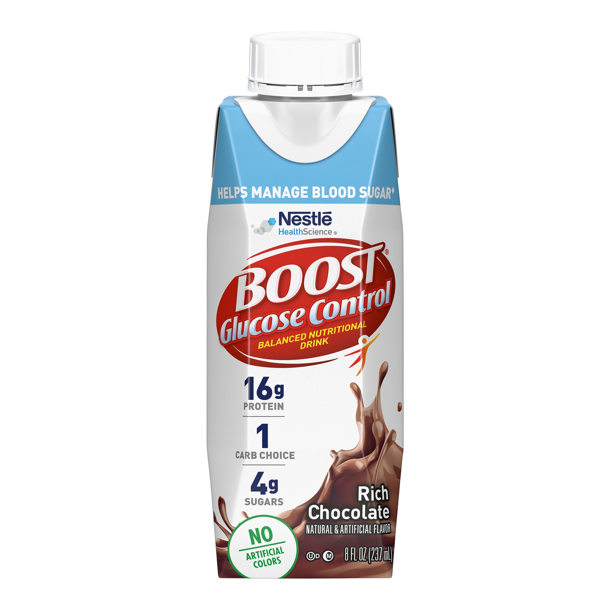 Boost® Glucose Control Chocolate Balanced Nutritional Drink, 8-ounce carton - Image 2