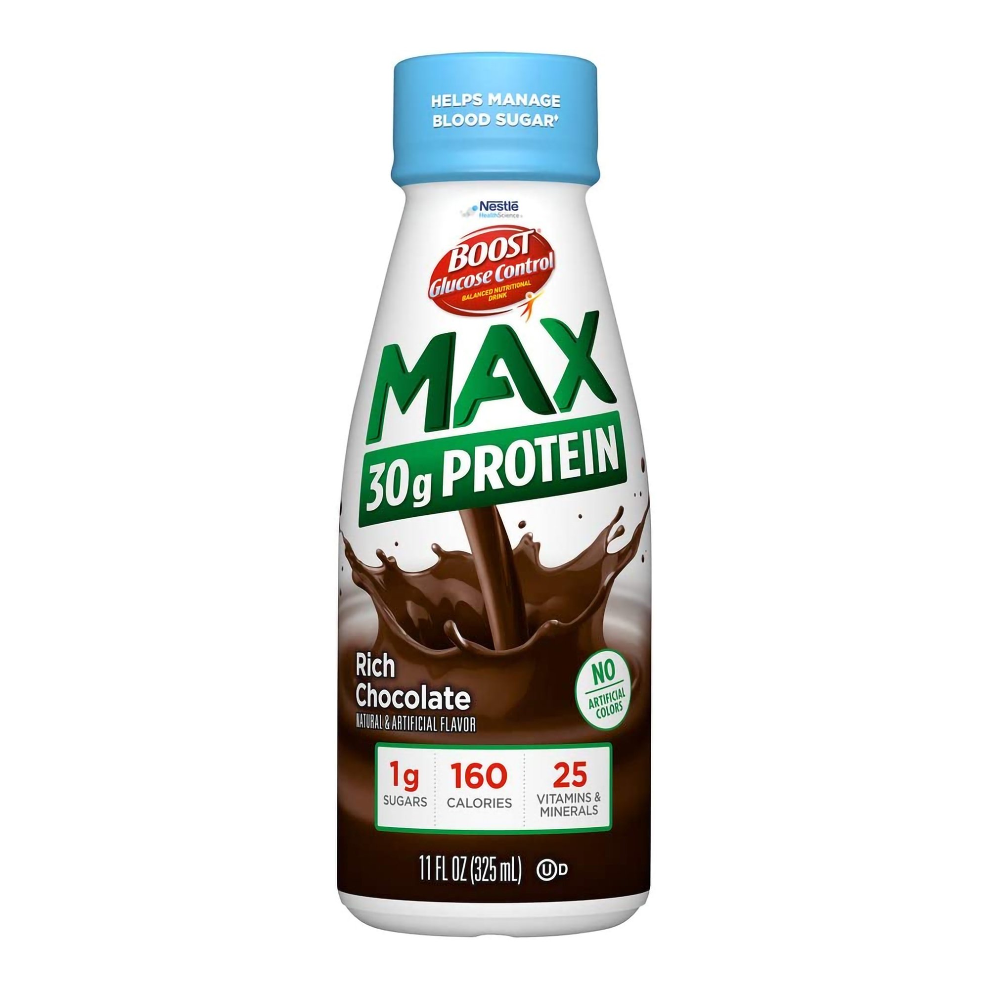 Boost® Glucose Control Max Chocolate Balanced Nutritional Drink, 11-ounce Bottle - Image 2