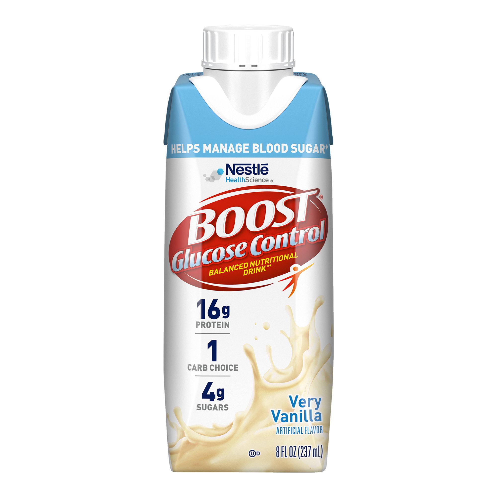 Boost® Glucose Control Vanilla Balanced Nutritional Drink, 8-ounce Carton - Image 2