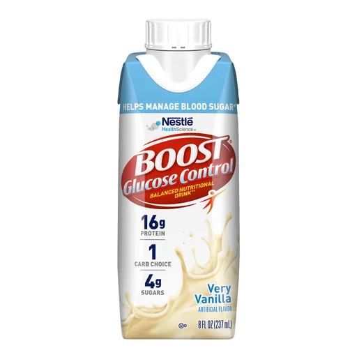 Boost® Glucose Control Vanilla Balanced Nutritional Drink, 8-ounce Carton