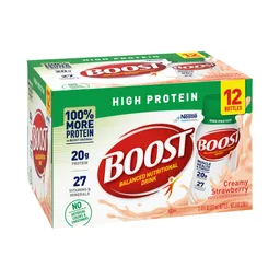 Boost® High Protein Strawberry Complete Nutritional Drink, 8 oz. Bottle