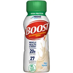 Boost® High Protein Vanilla Complete Nutritional Drink, 8-ounce bottle