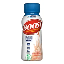 Boost® Plus Strawberry Balanced Nutritional Drink, 8 oz. Bottle