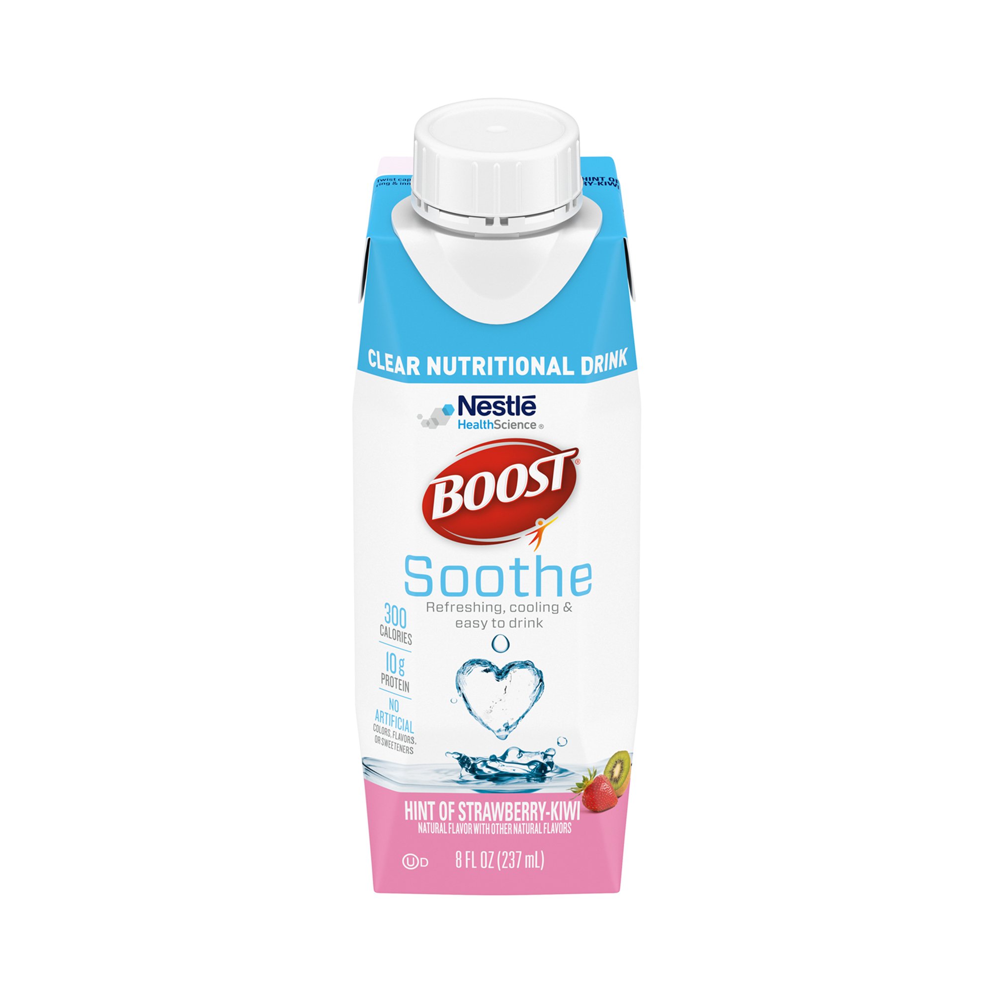Boost® Soothe Strawberry Kiwi Clear Nutritional Drink, 8-ounce Carton - Image 2