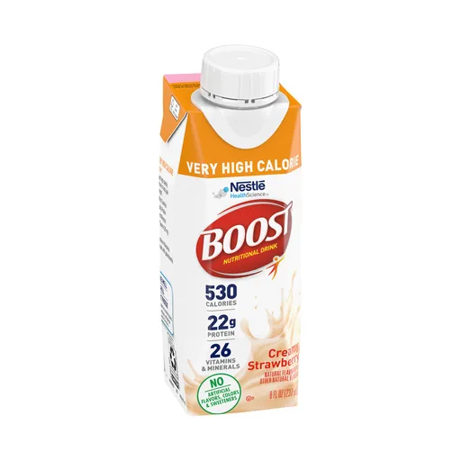 Boost® Very High Calorie Strawberry Nutritional Drink, 8-ounce Carton