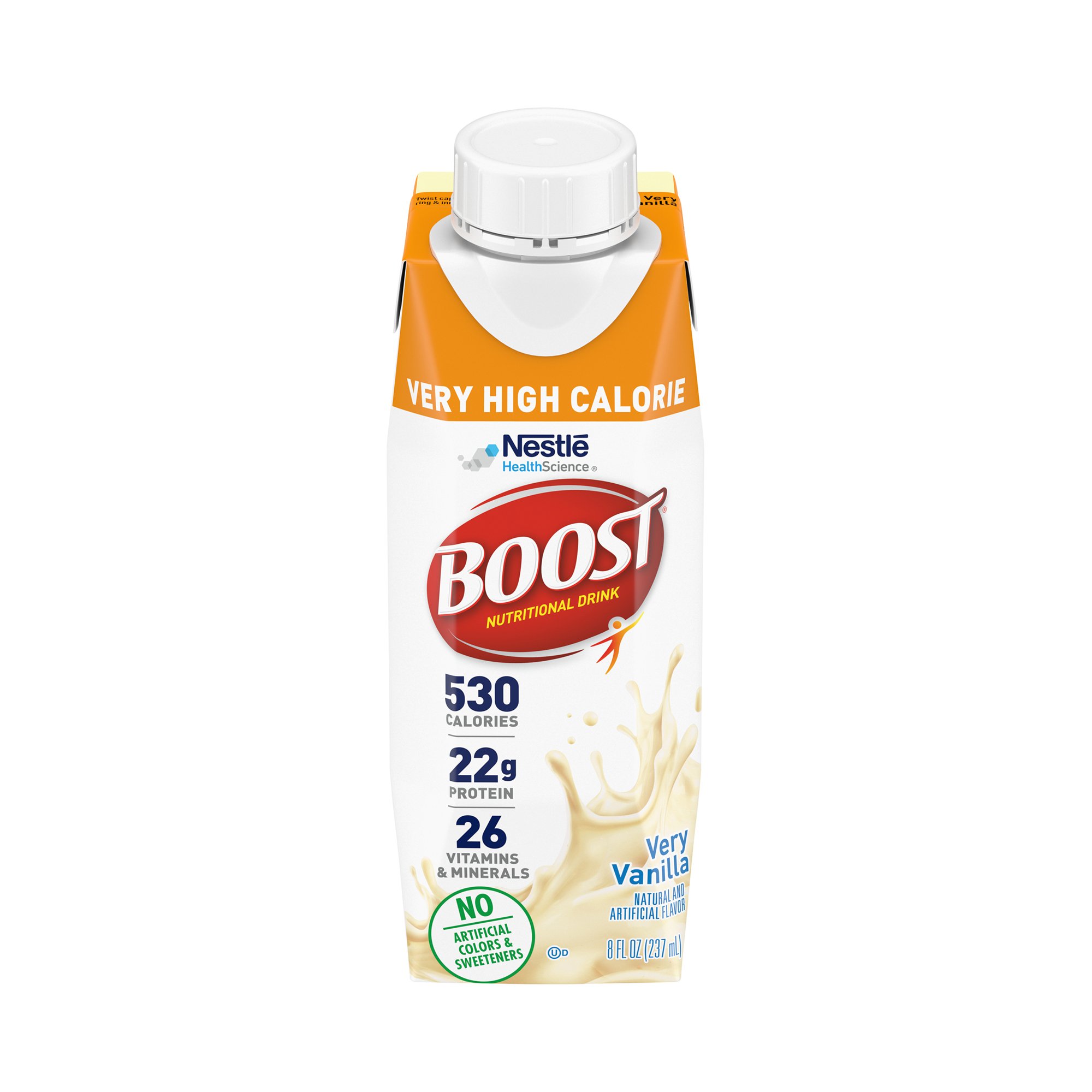 Boost® Very High Calorie Vanilla Nutritional Drink, 8-ounce Carton - Image 2