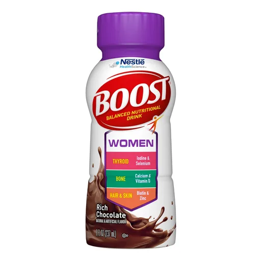 Boost® Women Chocolate Balanced Nutritional Drink, 8-ounce bottle