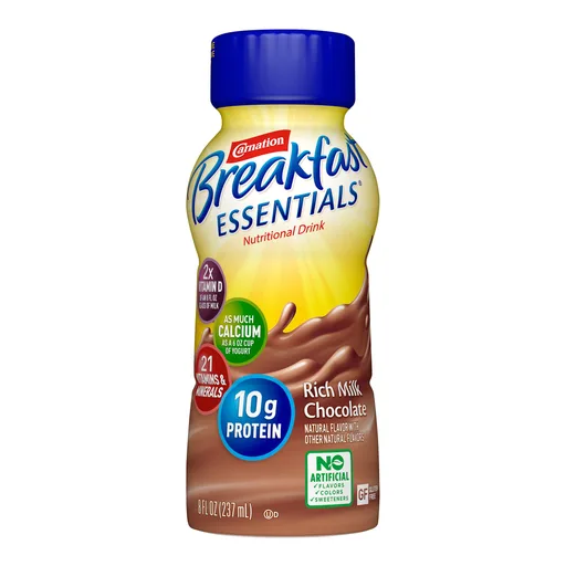 Carnation Breakfast Essentials® Chocolate Nutritional Drink, 8-ounce bottle