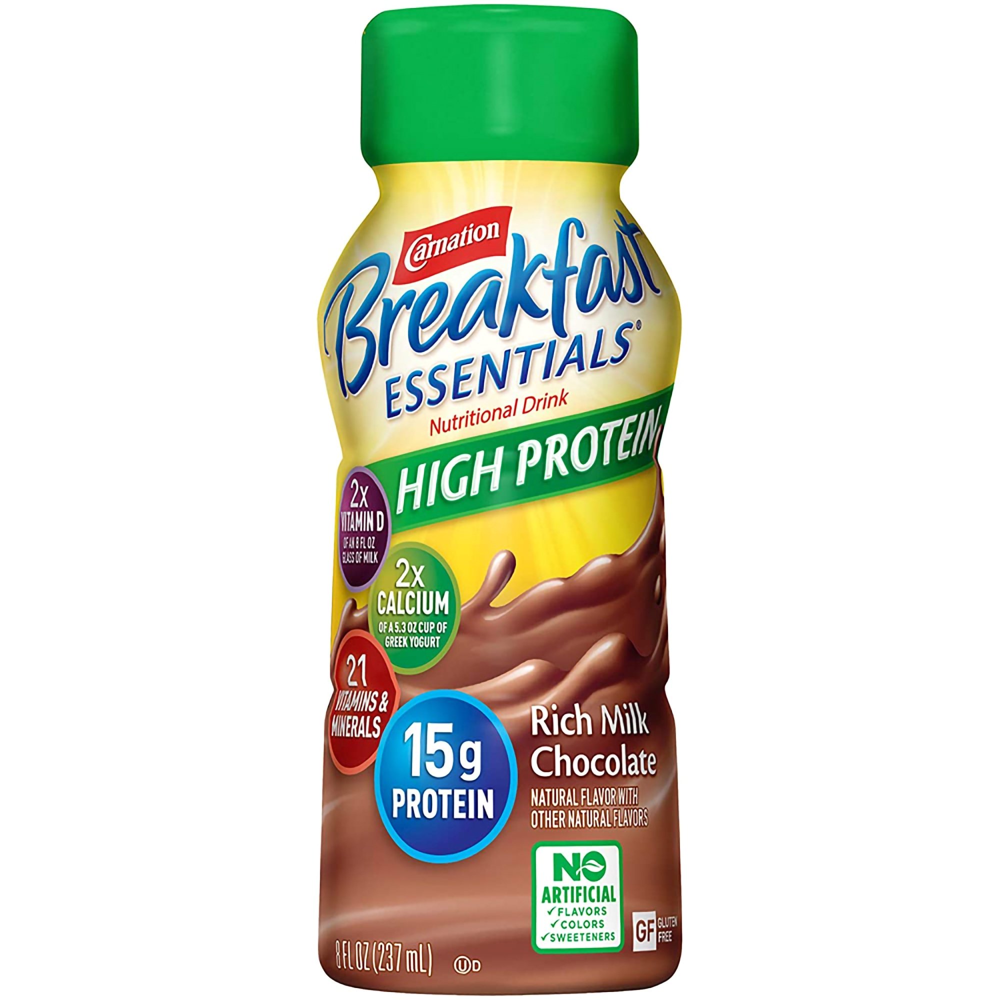 Carnation Breakfast Essentials® High Protein Chocolate Nutritional Drink, 8-oz. - Image 2