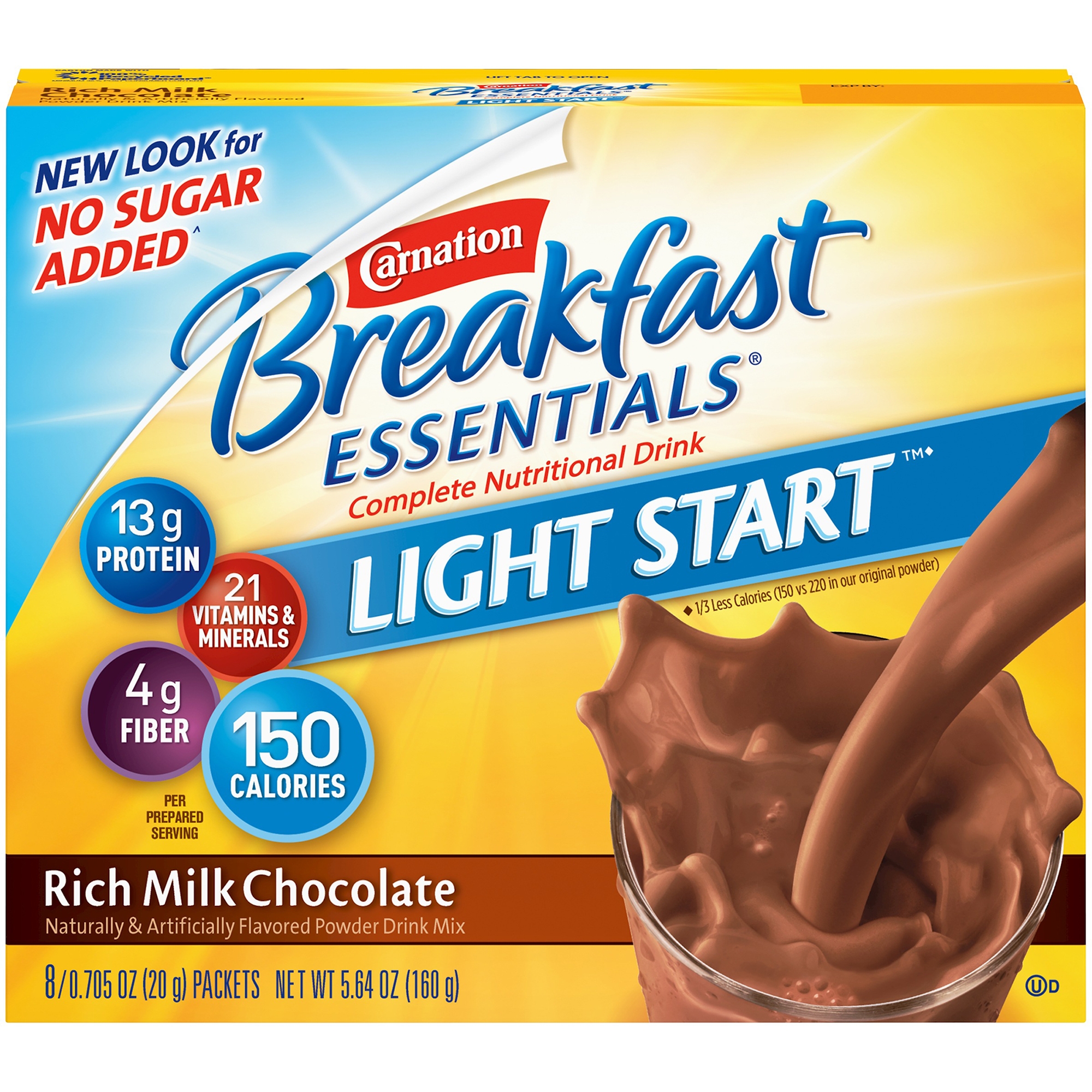 Carnation Breakfast Essentials® Light Start Chocolate Nutritional Drink Mix - Image 2