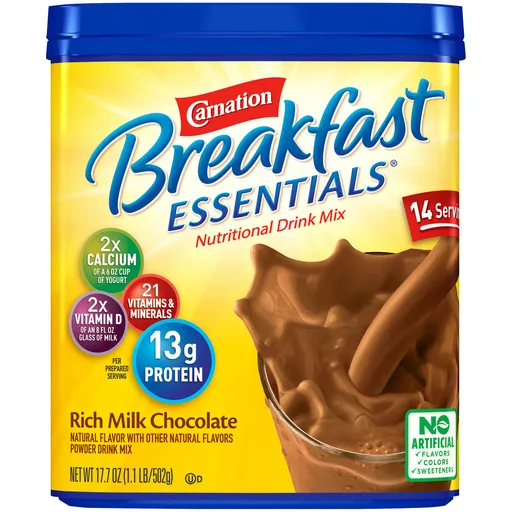 Carnation Breakfast Essentials® Rich Milk Chocolate Nutritional Drink, 17.7 oz.