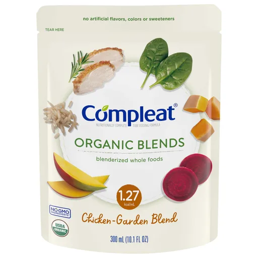 Compleat® Organic Blends Chicken-Garden Blenderized Whole Foods, 10.1 oz. Pouch