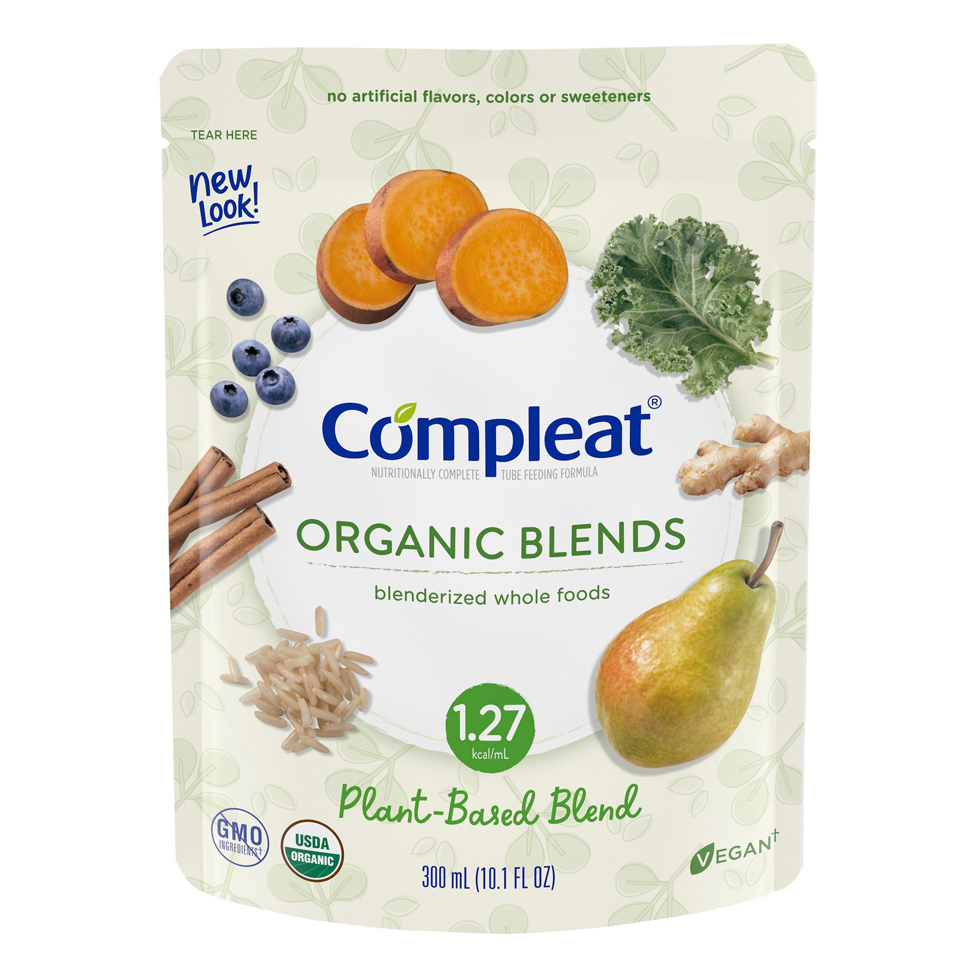 Compleat® Organic Blends Plant Blend Blenderized Whole Foods, 10.1 oz. Pouch - Image 2
